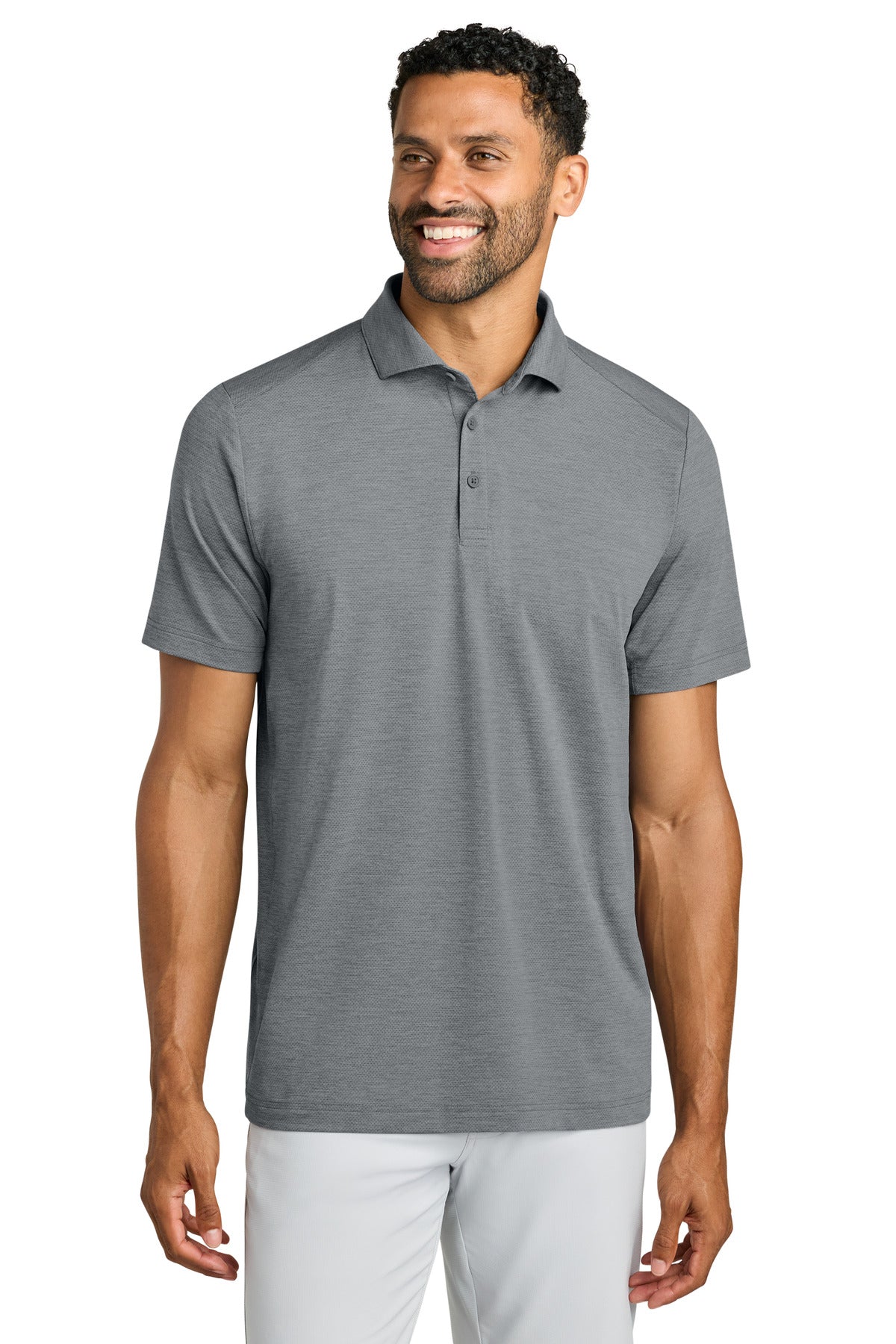 TravisMathew Onward Polo TMA42773 in Quiet Shade Grey Heather
