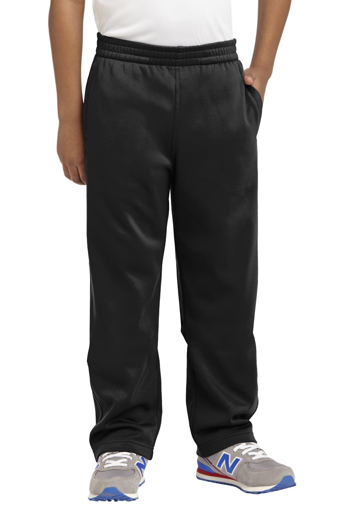 Sport-Tek Youth Sport-Wick Fleece Pant. YST237 in Black