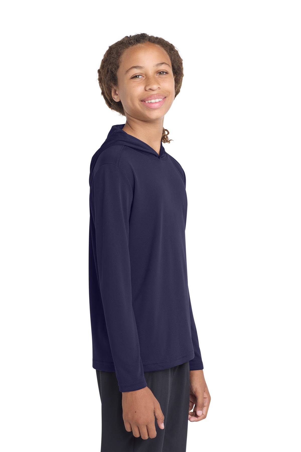 Sport-Tek Youth PosiCharge Competitor Hooded Pullover. YST358 in True Navy