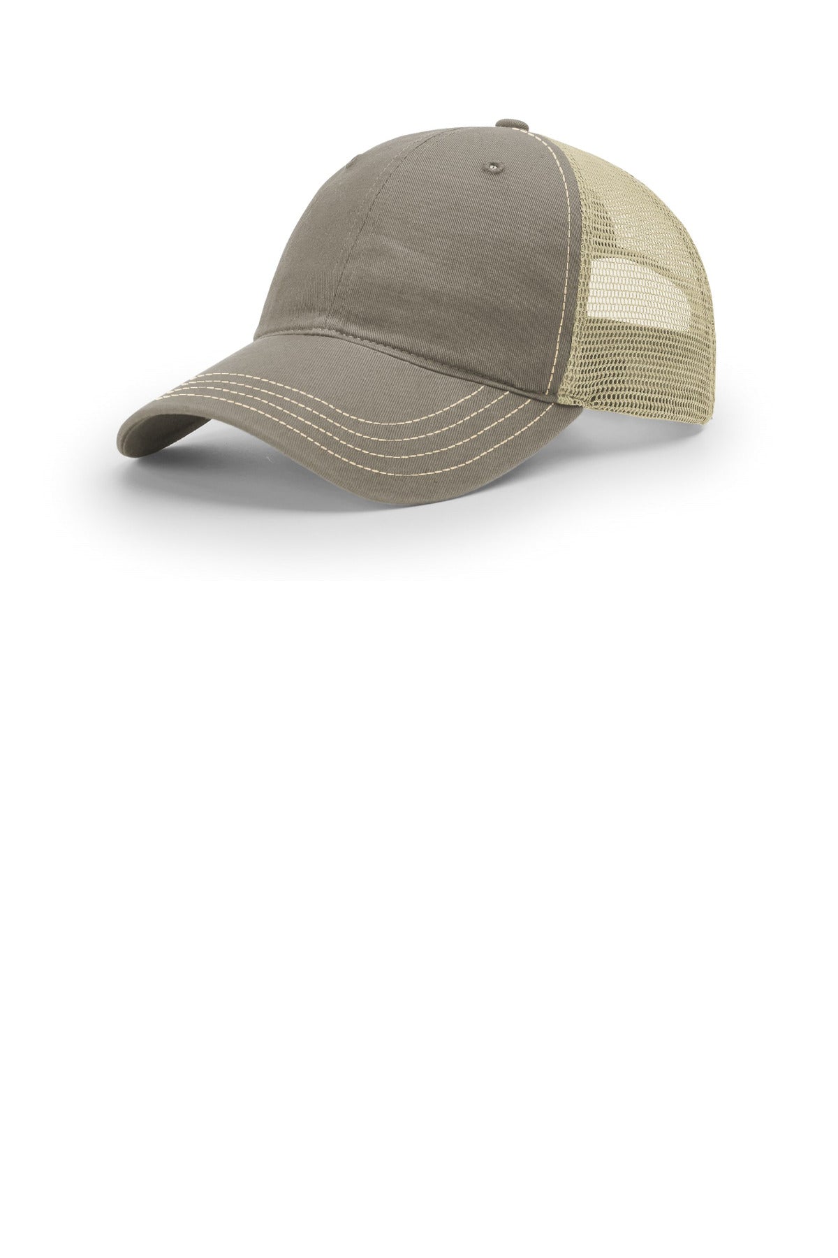 Richardson Garment Washed Trucker 111 in Driftwood/ Khaki