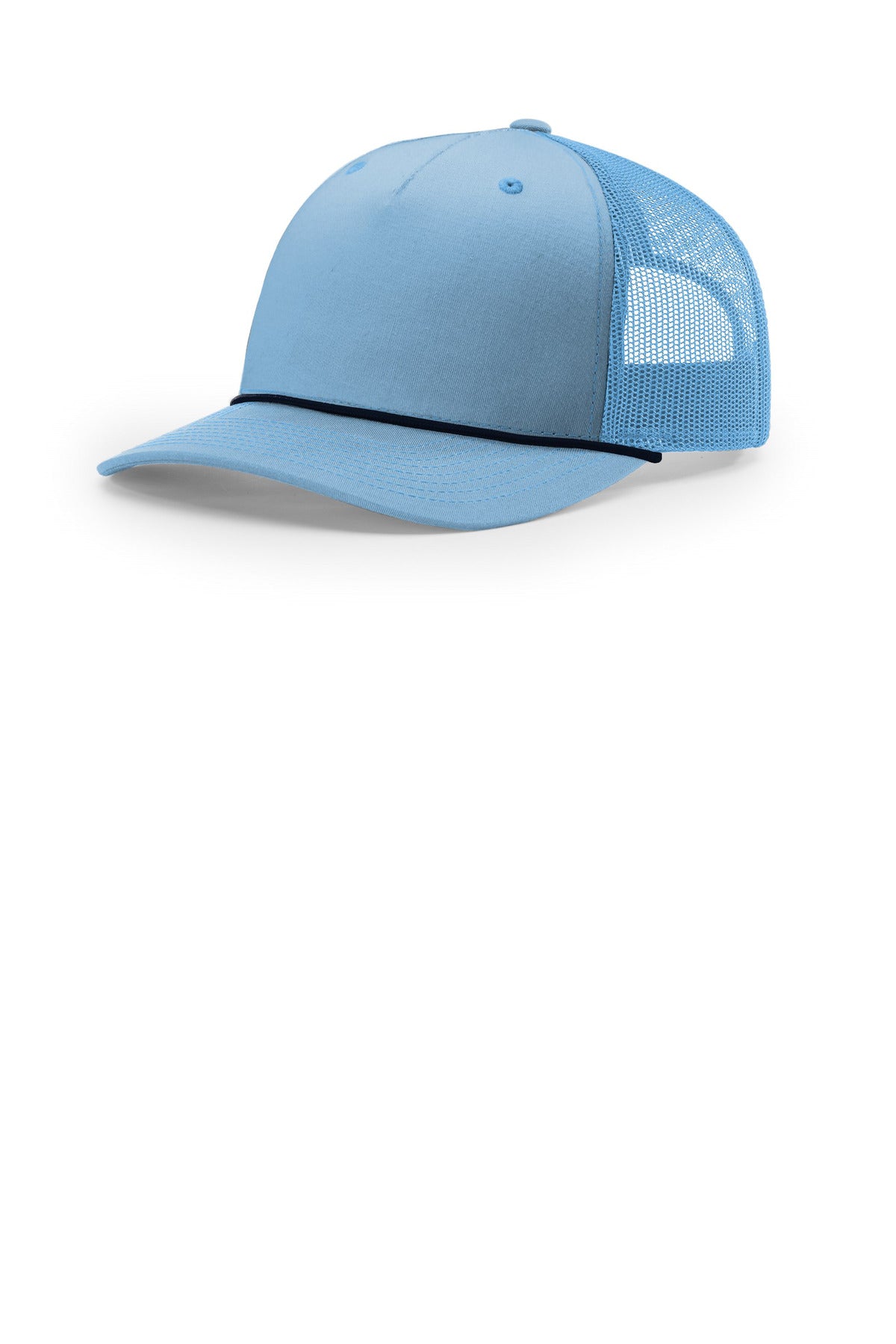 Richardson Five-Panel with Rope 112FPR in Columbia Blue/ Navy