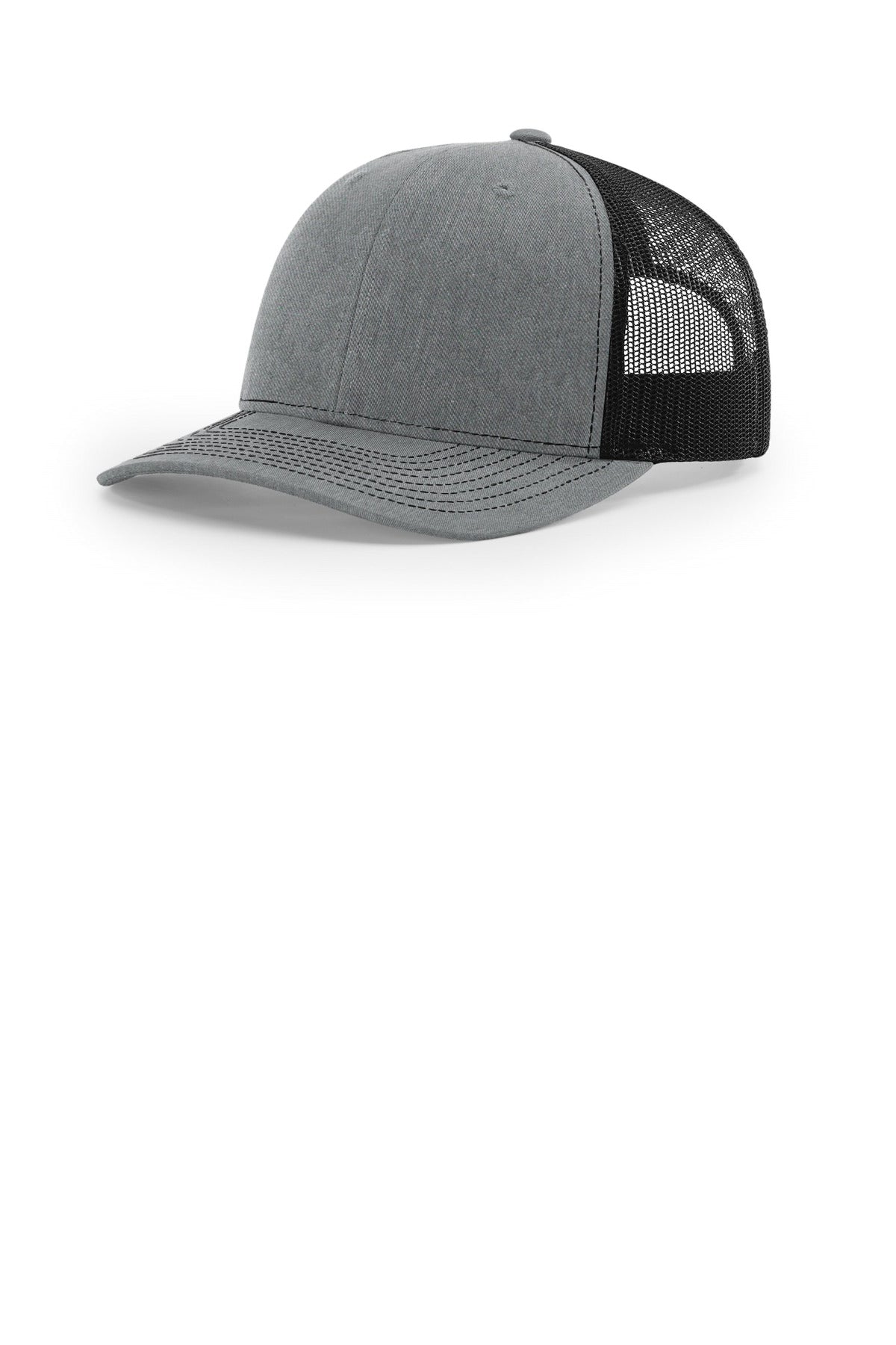 Richardson 112+ R-Flex Adjustable Trucker 112PL in Heather Grey/ Black