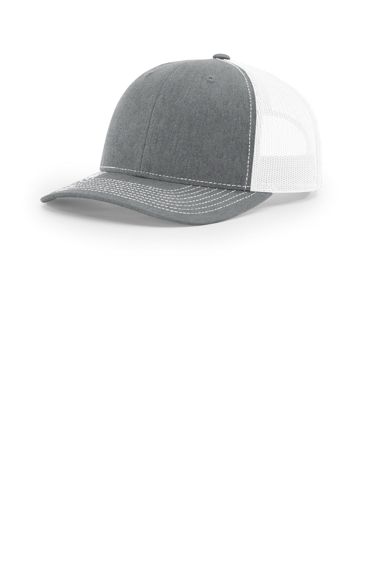 Richardson 112+ R-Flex Adjustable Trucker 112PL in Heather Grey/ White