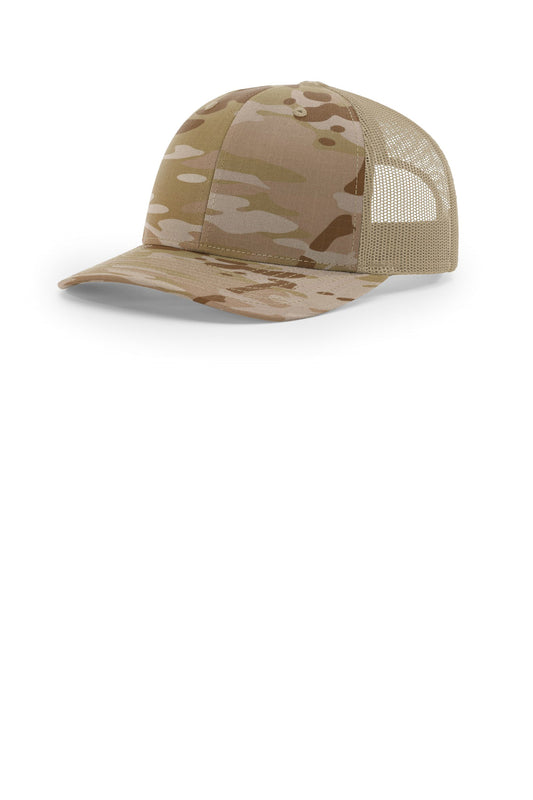 Richardson Printed Tactical Trucker 112PT in Multicam Arid/ Tan