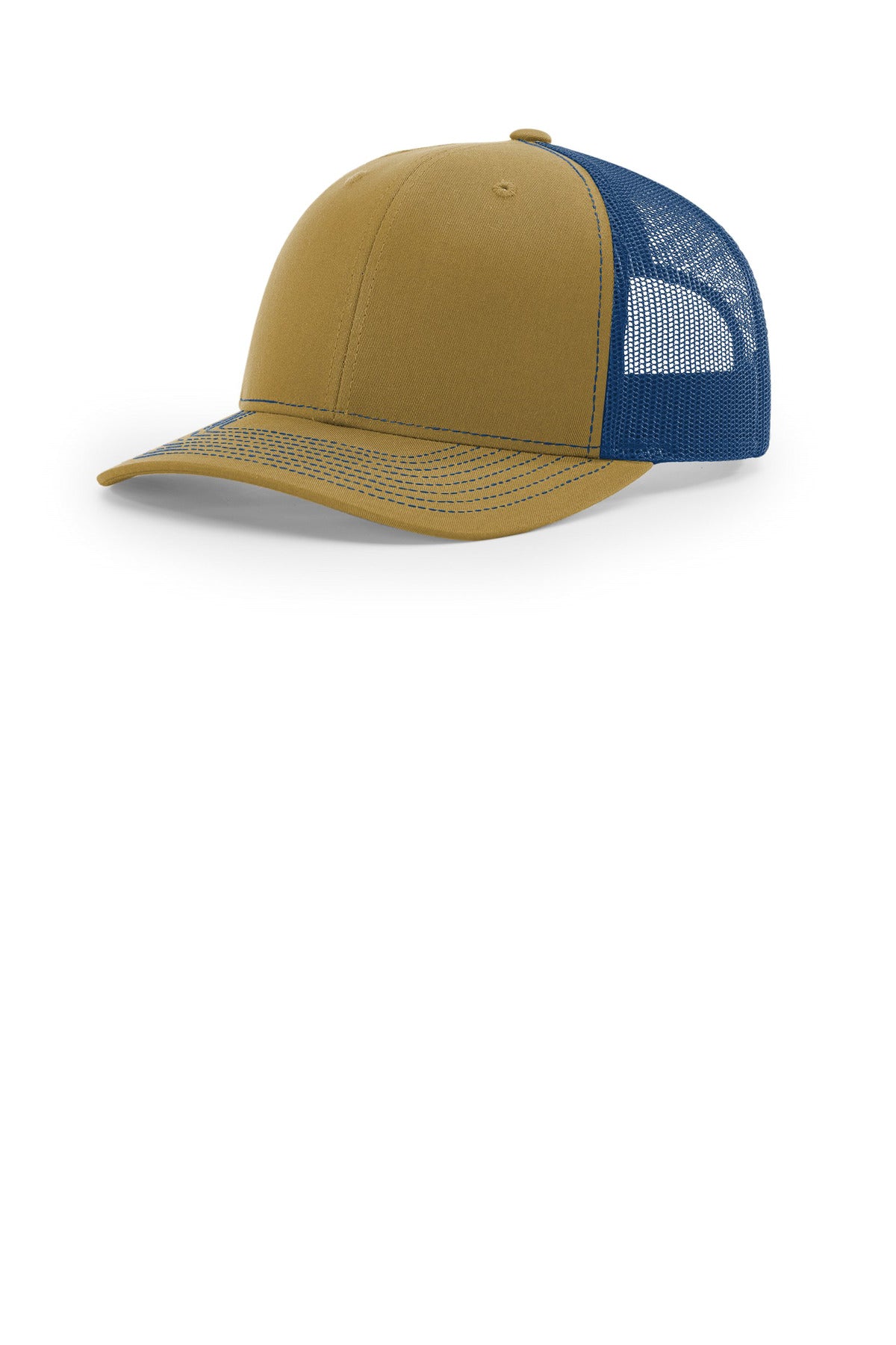 Richardson Trucker Cap 112 in Biscuit/ True Blue