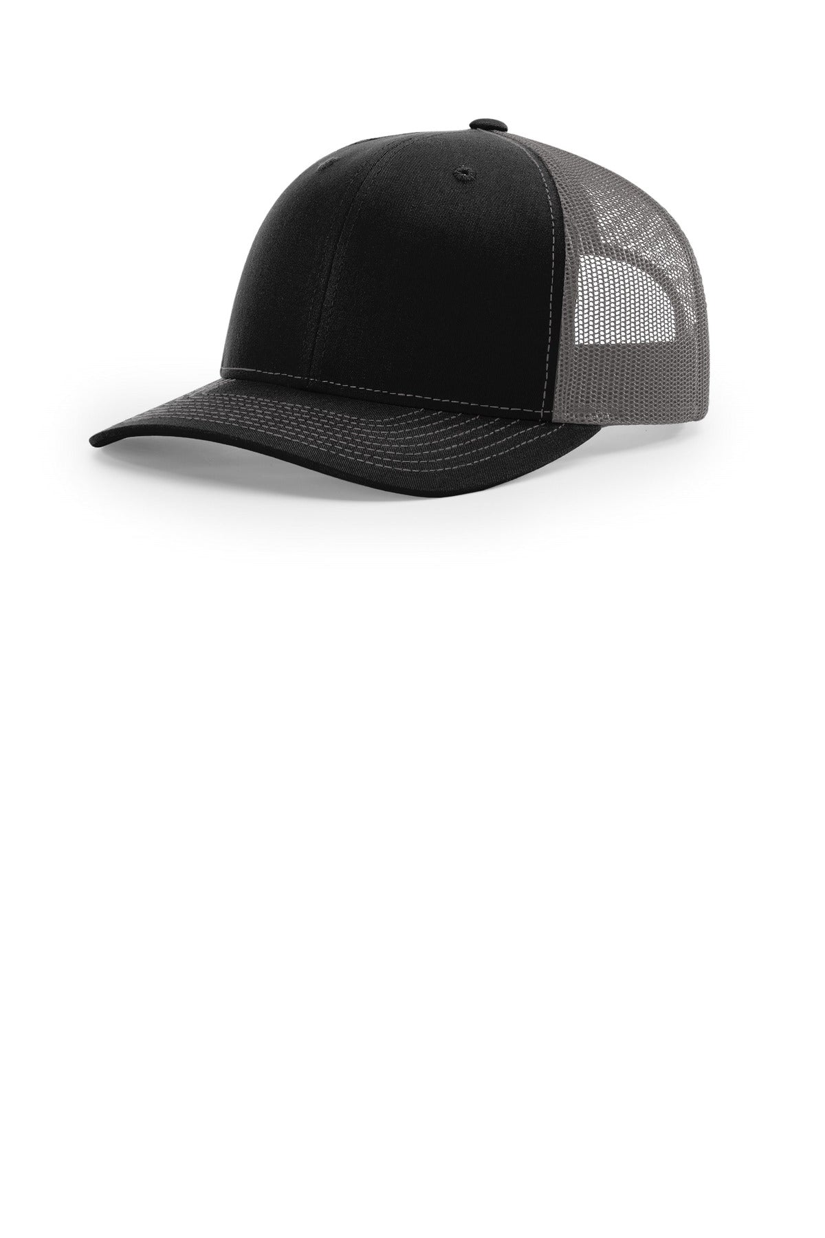 Richardson Trucker Cap 112 in Black/ Charcoal