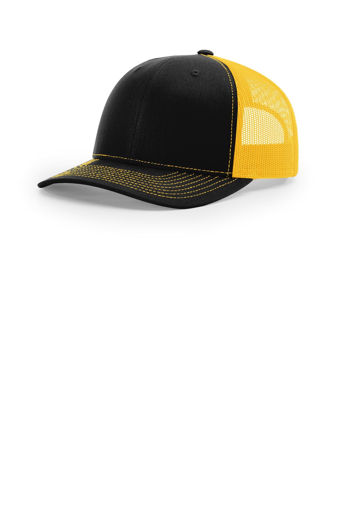 Richardson Trucker Cap 112 in Black/ Gold
