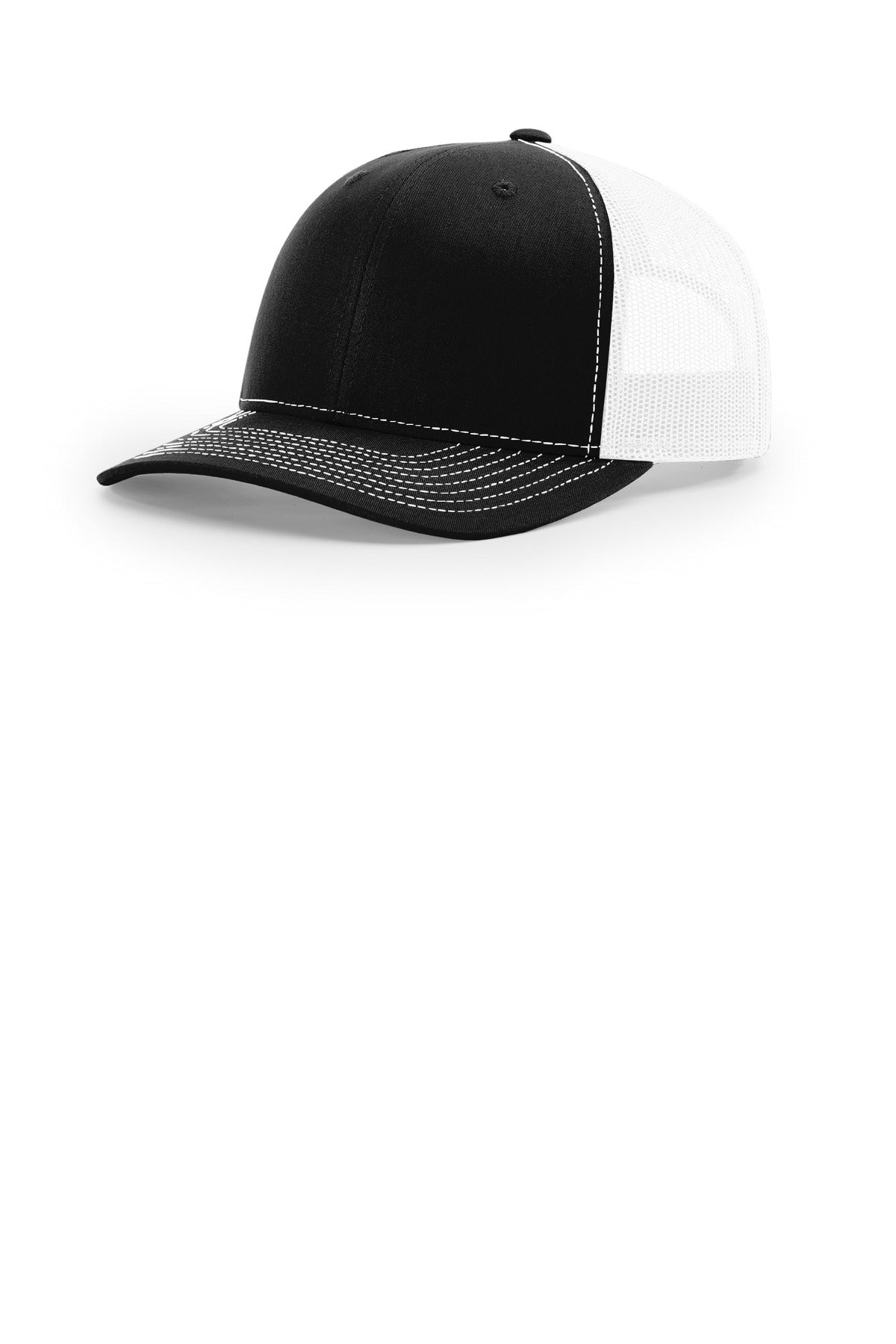 Richardson Trucker Cap 112 in Black/ White