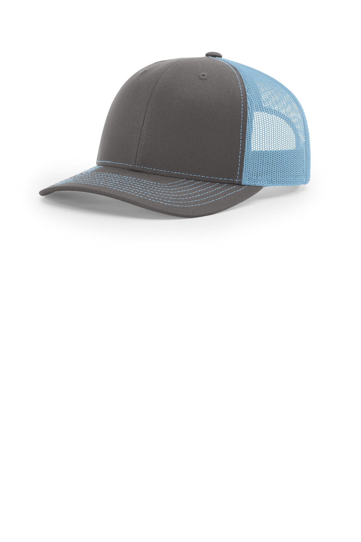 Richardson Trucker Cap 112 in Charcoal/ Columbia Blue