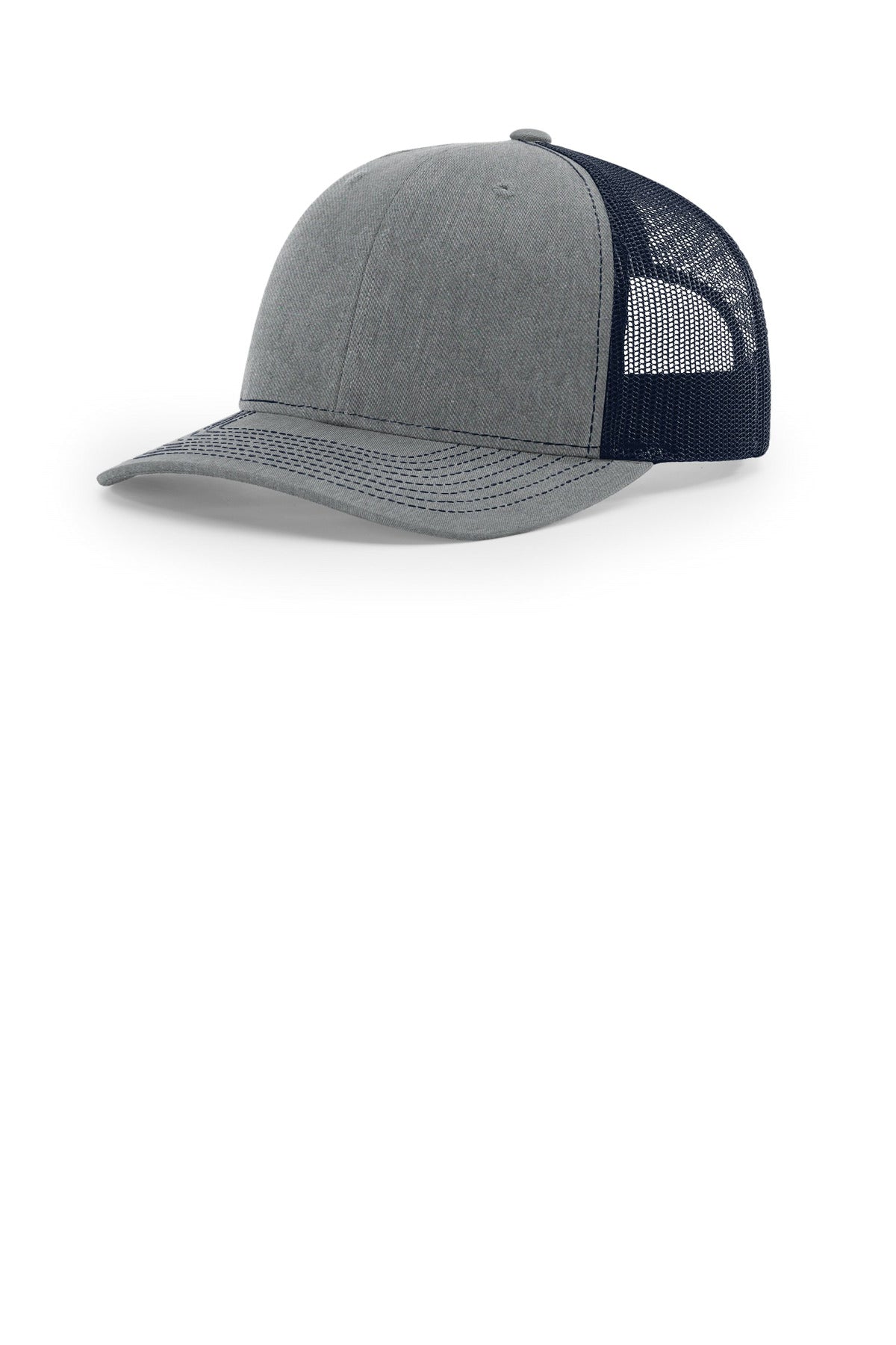 Richardson Trucker Cap 112 in Heather Grey/ Navy