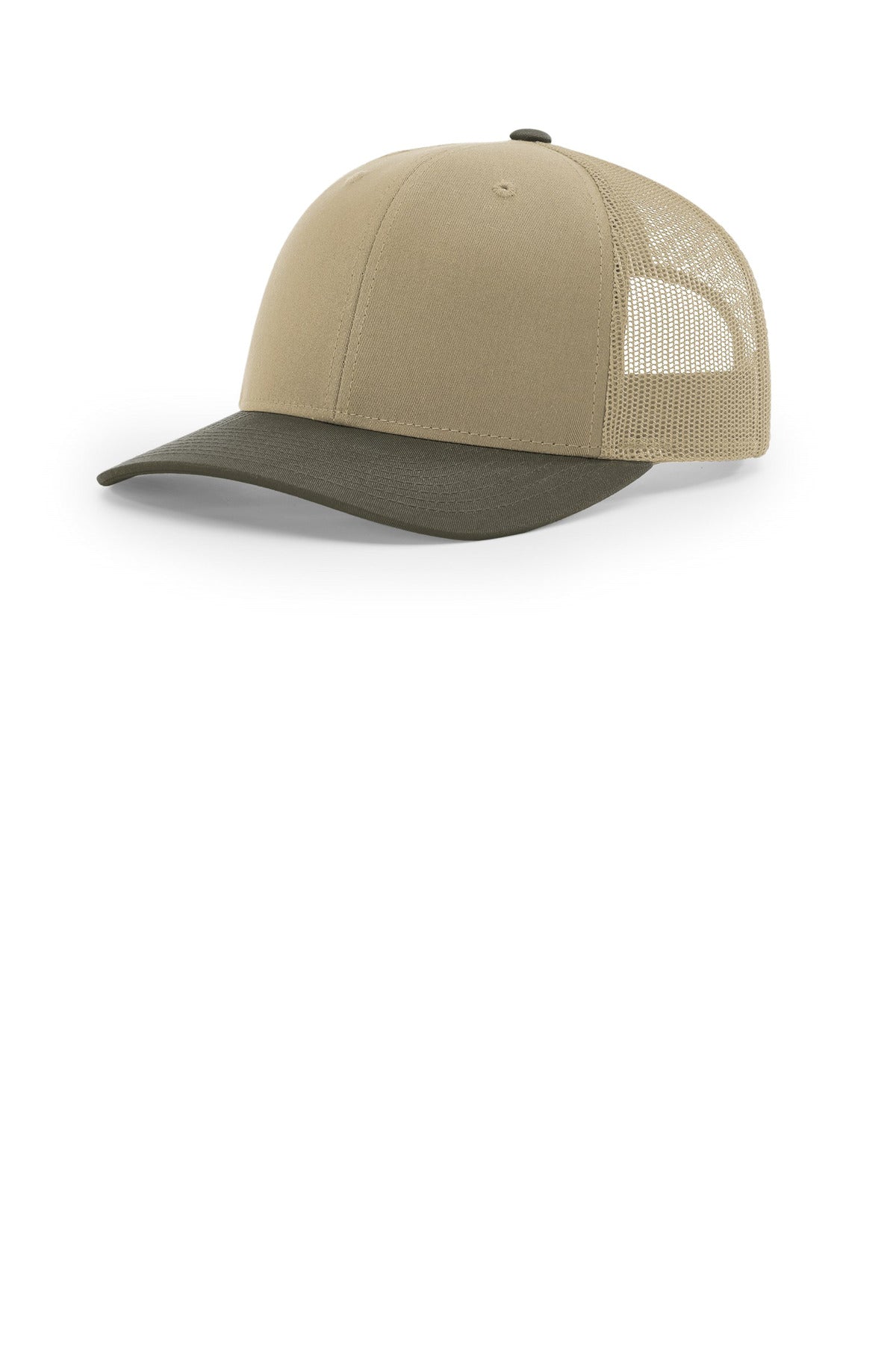 Richardson Trucker Cap 112 in Khaki/ Khaki/ Chocolate Chip