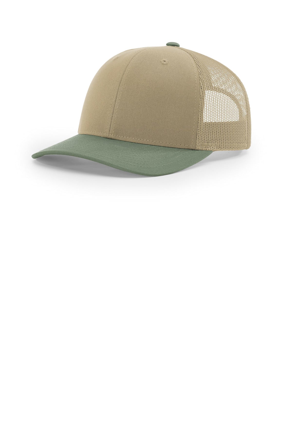 Richardson Trucker Cap 112 in Khaki/ Khaki/ Loden
