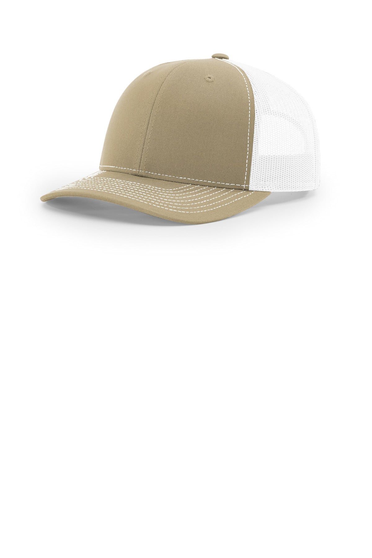 Richardson Trucker Cap 112 in Khaki/ White