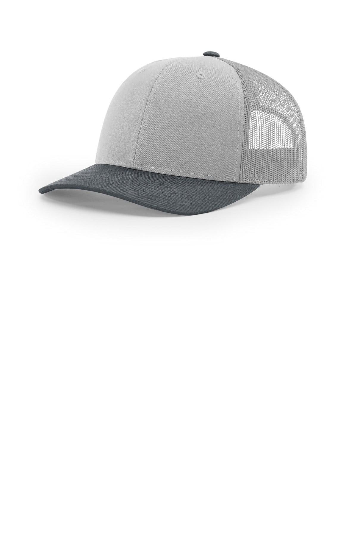 Richardson Trucker Cap 112 in Light Grey/ Light Grey/ Gunmetal