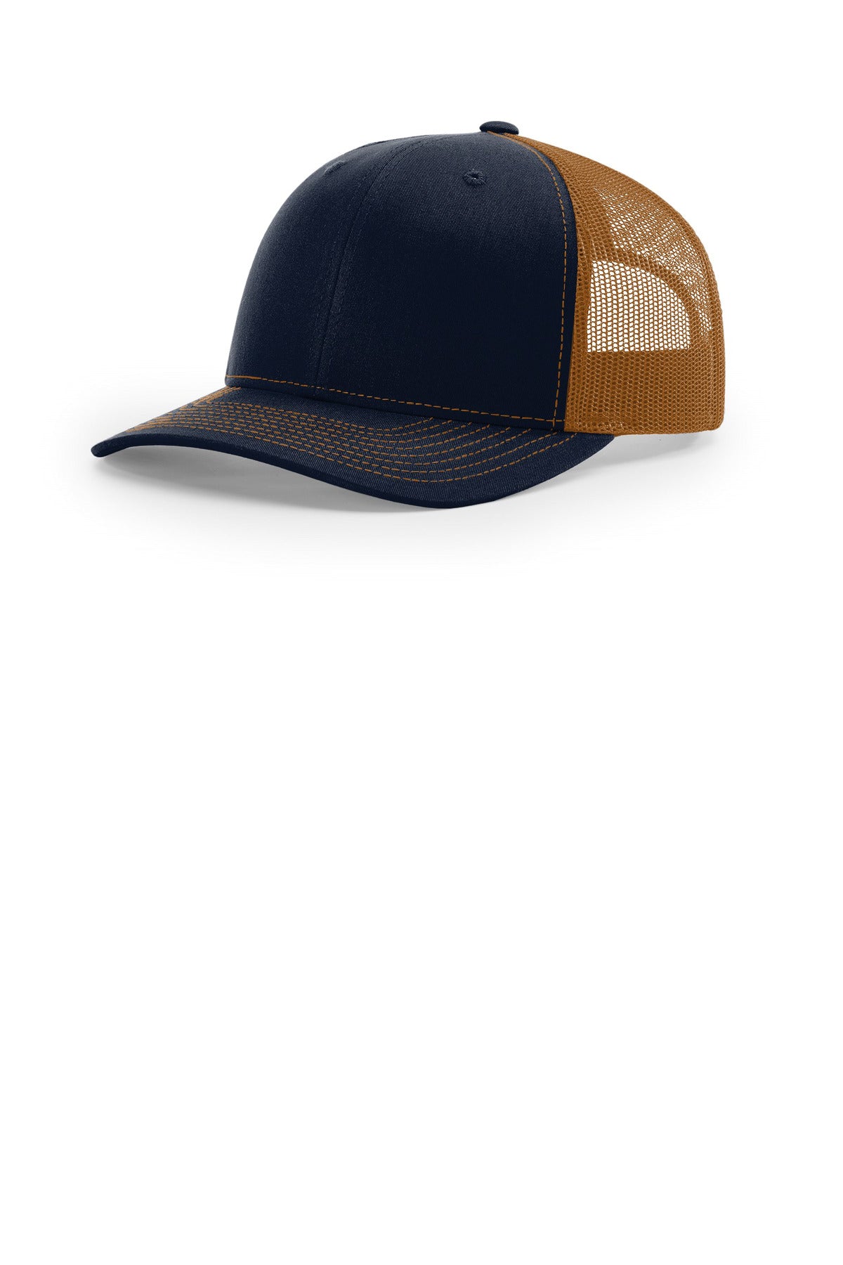 Richardson Trucker Cap 112 in Navy/ Caramel