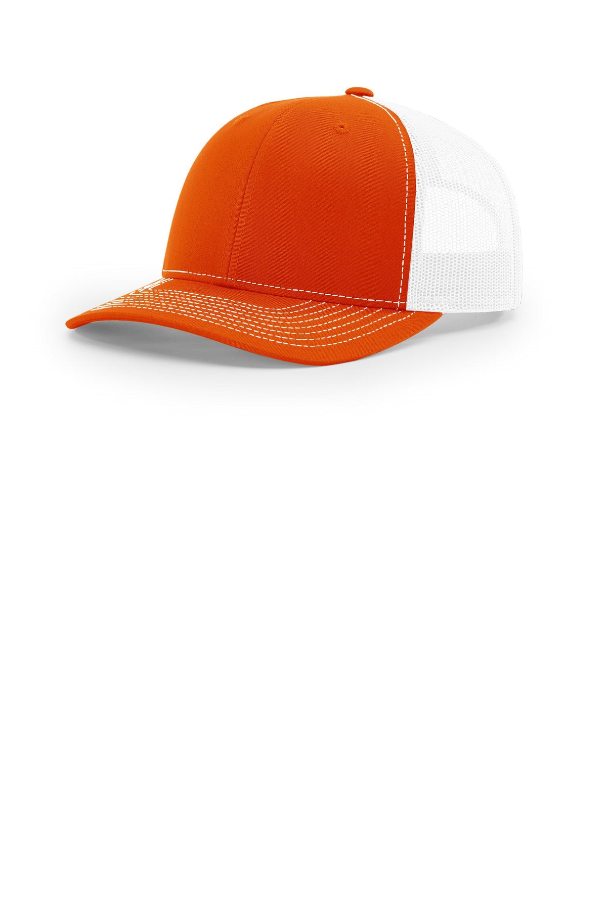 Richardson Trucker Cap 112 in Orange/ White