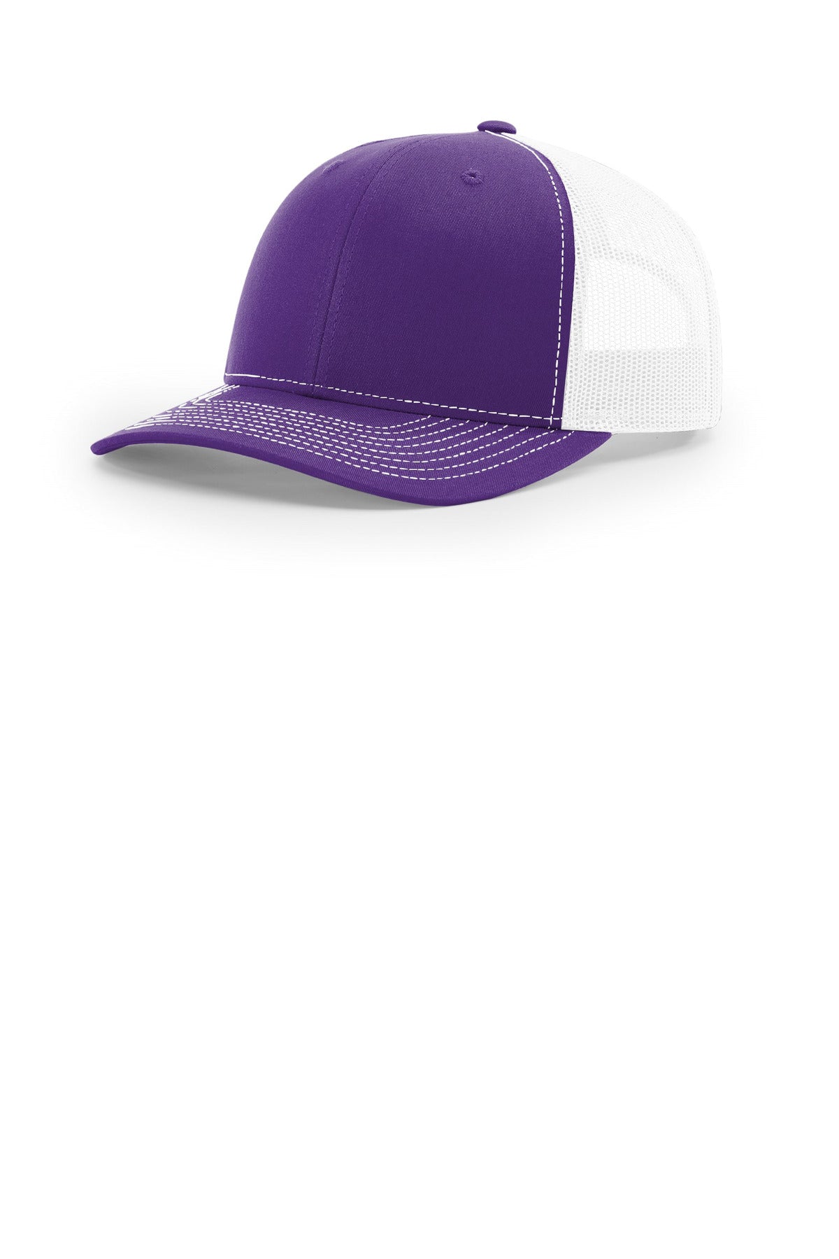 Richardson Trucker Cap 112 in Purple/ White