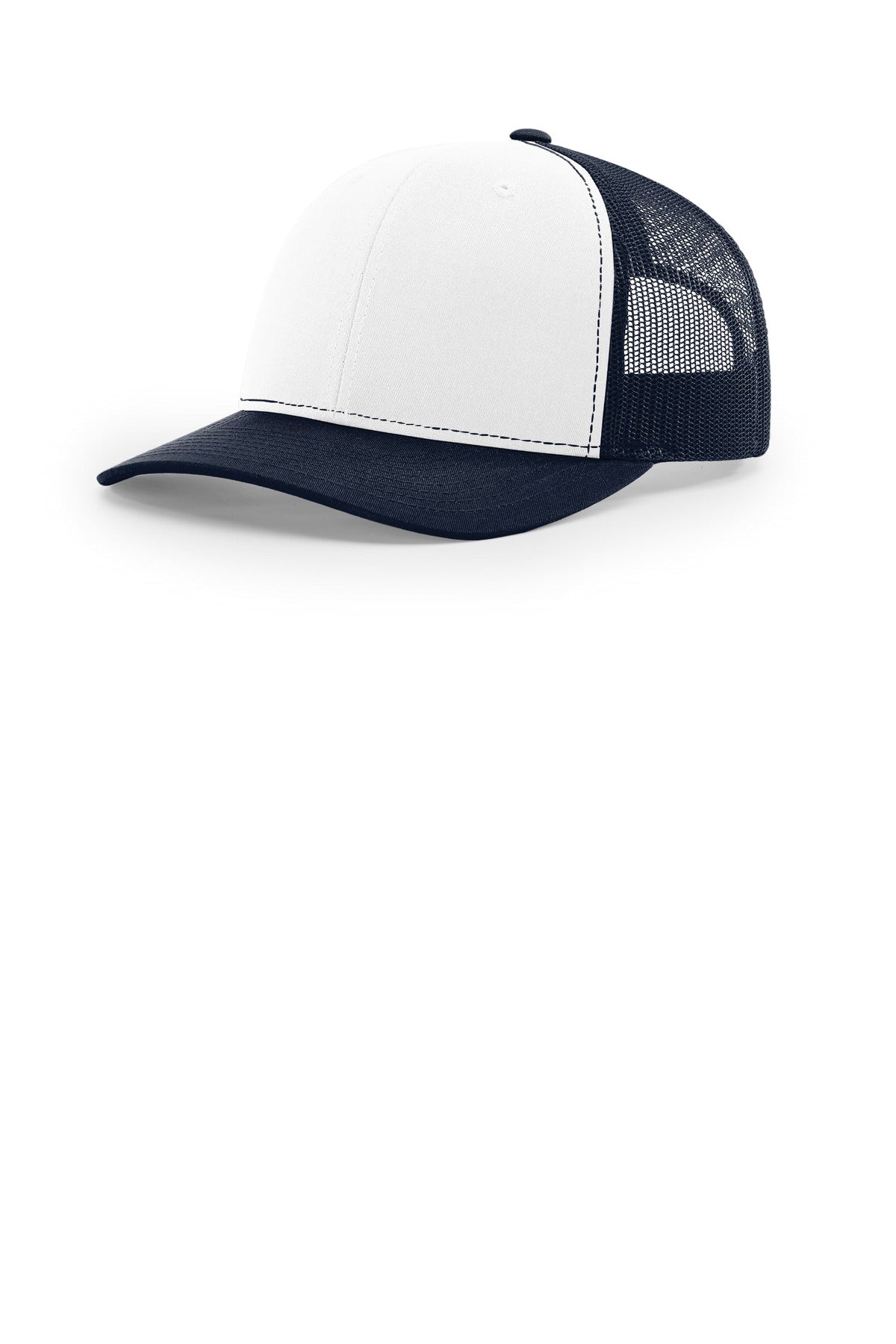 Richardson Trucker Cap 112 in White/ Navy/ Navy