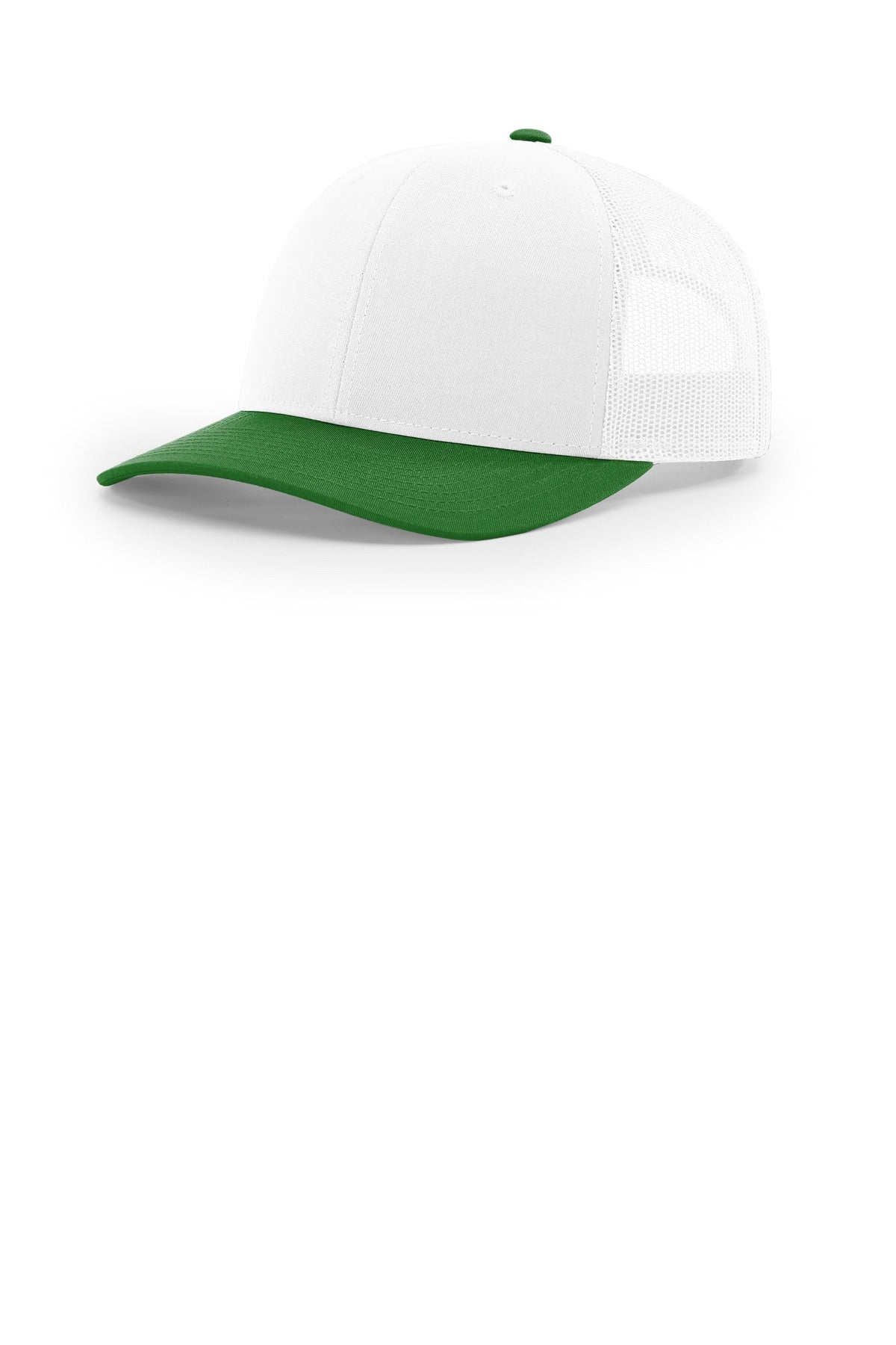 Richardson Trucker Cap 112 in White/ White/ Kelly