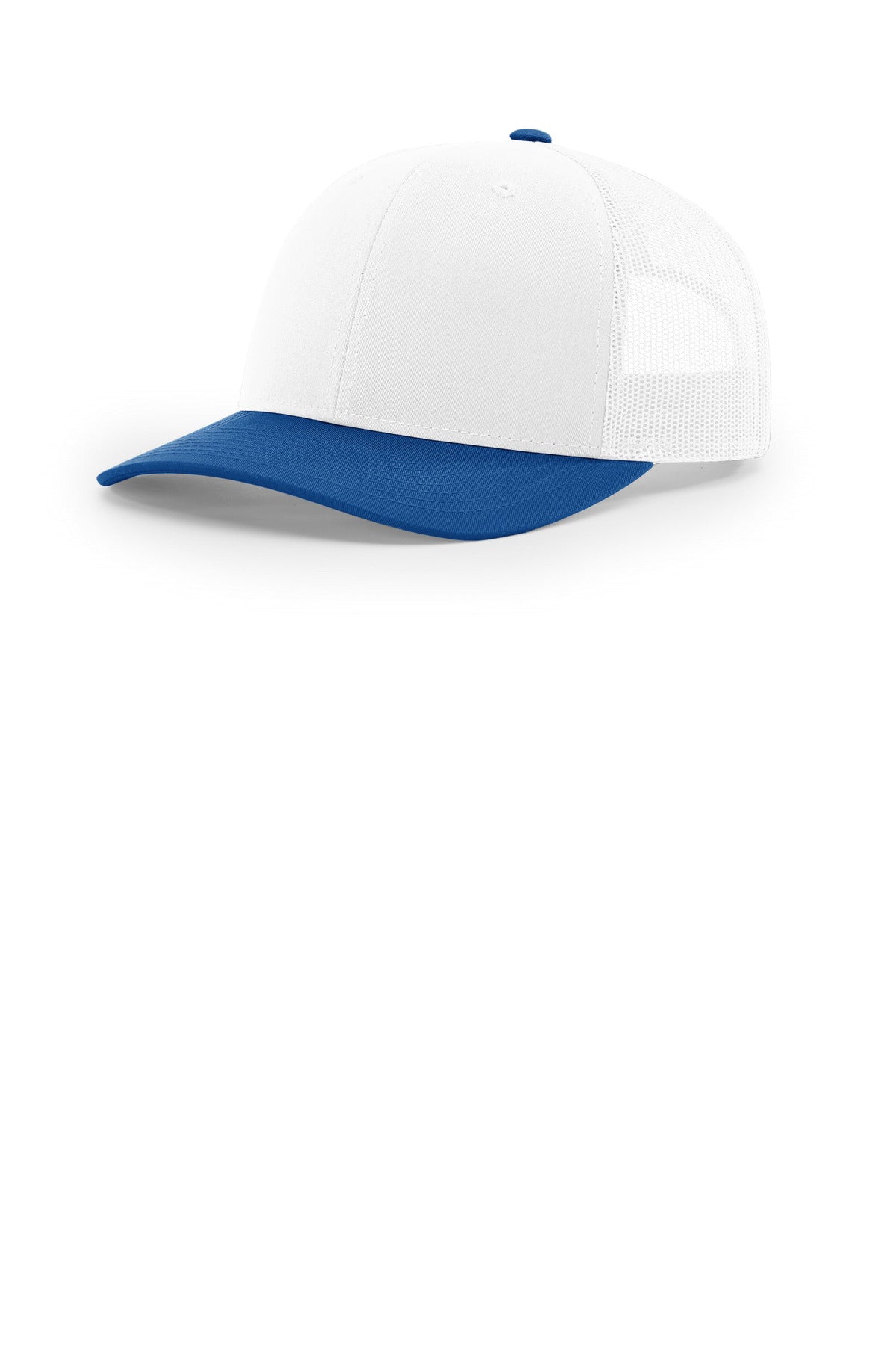 Richardson Trucker Cap 112 in White/ White/ Royal