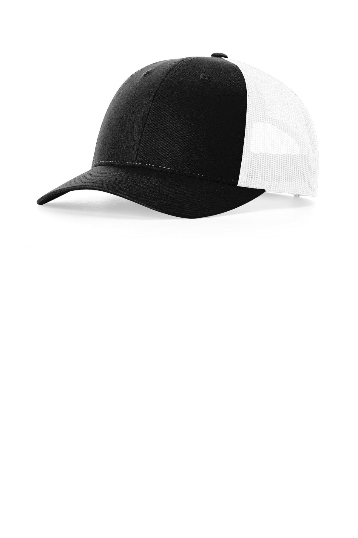 Richardson Low Pro Trucker 115 in Black/ White