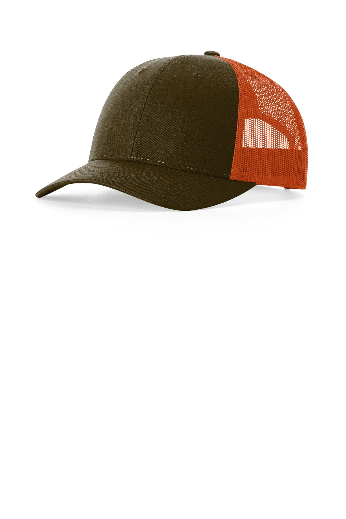 Richardson Low Pro Trucker 115 in Dark Loden/ Jaffa Orange