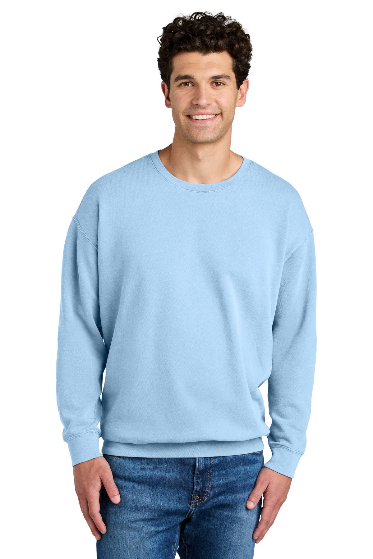 Comfort Colors Lightweight Crewneck Sweatshirt 1466 in Hydrangea