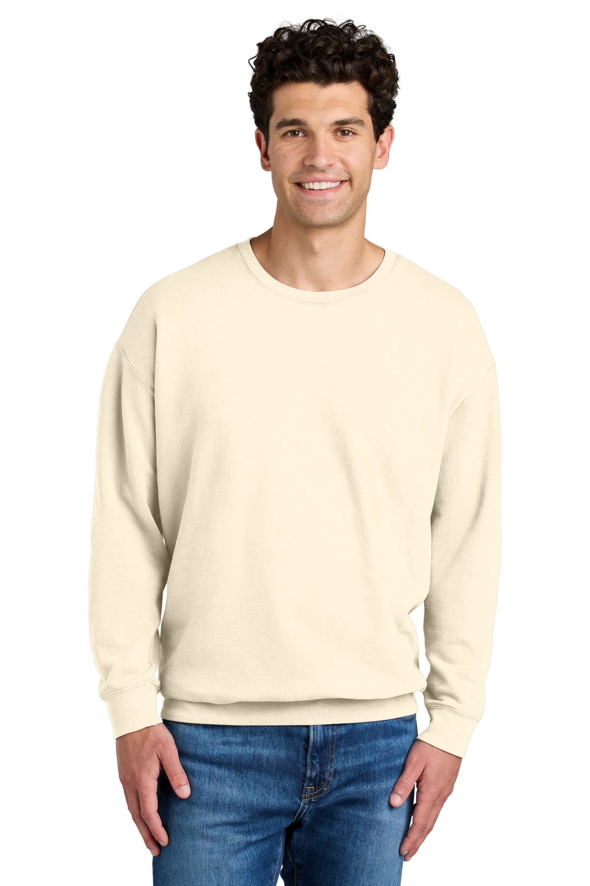 Comfort Colors Lightweight Crewneck Sweatshirt 1466 in Ivory