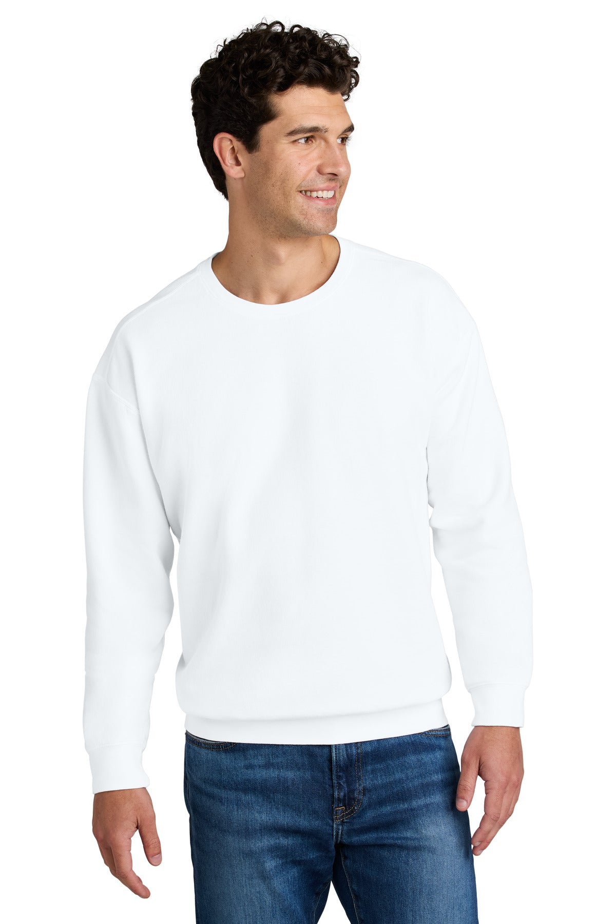 Comfort Colors Lightweight Crewneck Sweatshirt 1466 in White