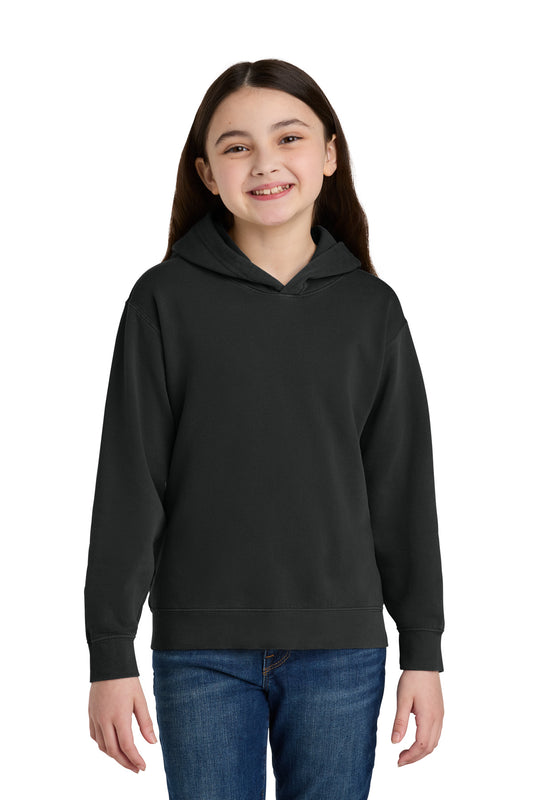 Comfort Colors Youth Lightweight Hooded Sweatshirt 1467Y in Black