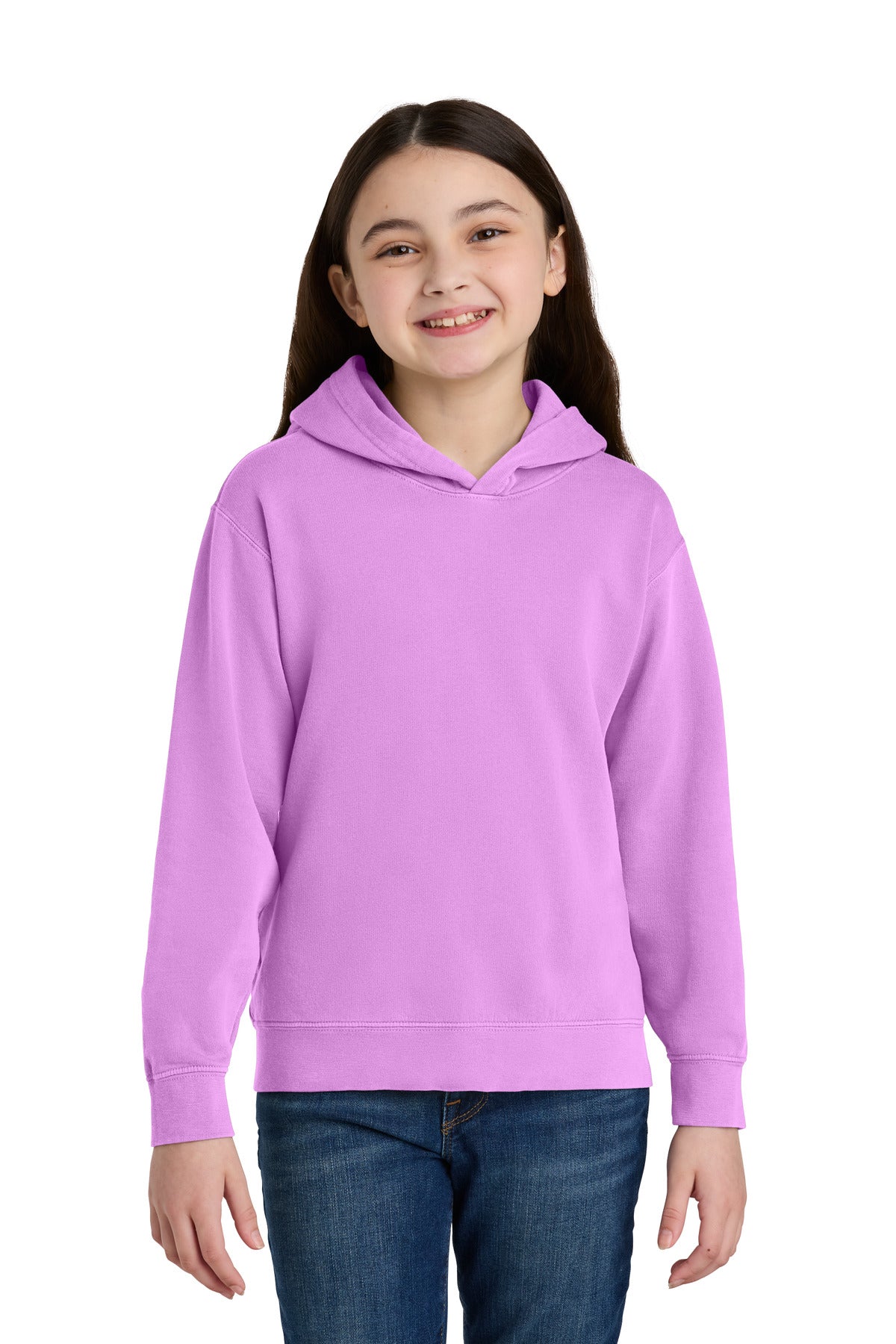 Comfort Colors Youth Lightweight Hooded Sweatshirt 1467Y in Neon Violet