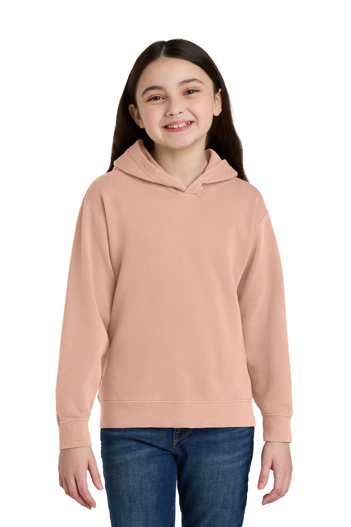 Comfort Colors Youth Lightweight Hooded Sweatshirt 1467Y in Peachy