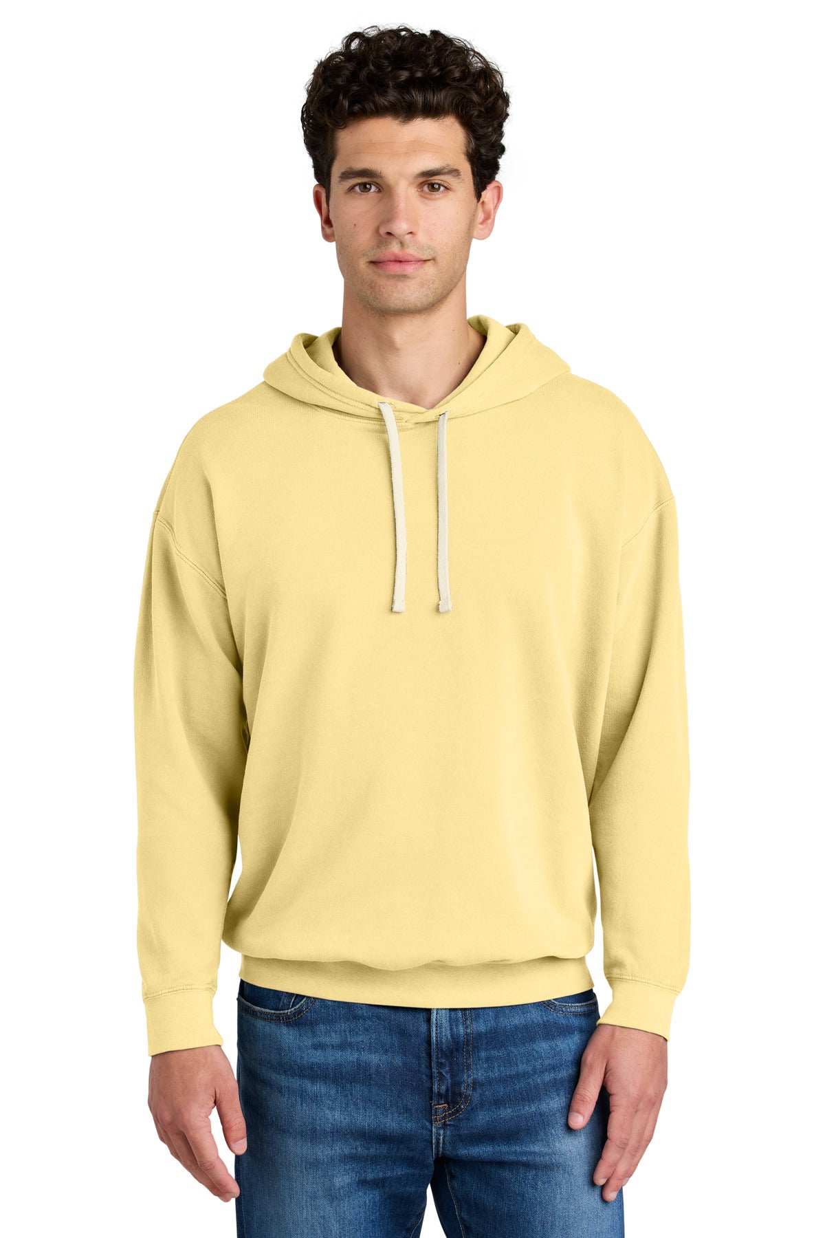 Comfort Colors Lightweight Hooded Sweatshirt 1467 in Butter