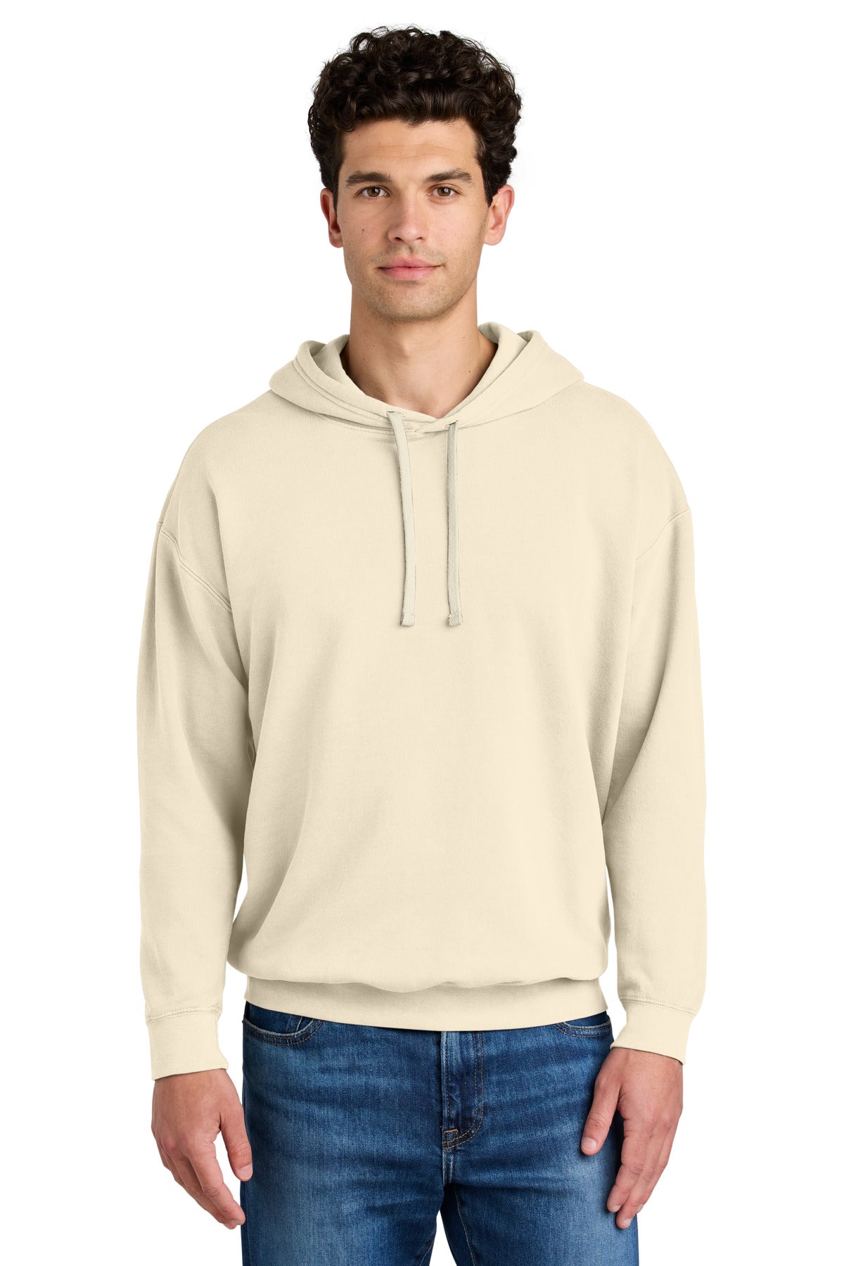 Comfort Colors Lightweight Hooded Sweatshirt 1467 in Ivory