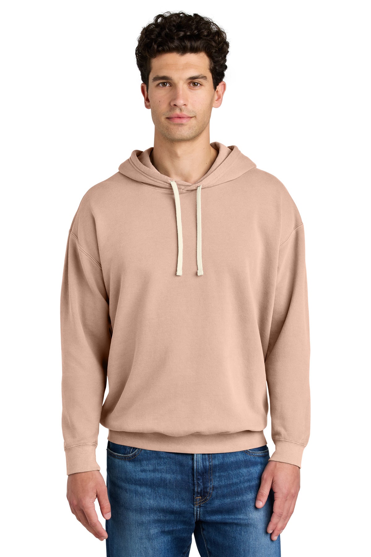 Comfort Colors Lightweight Hooded Sweatshirt 1467 in Peachy