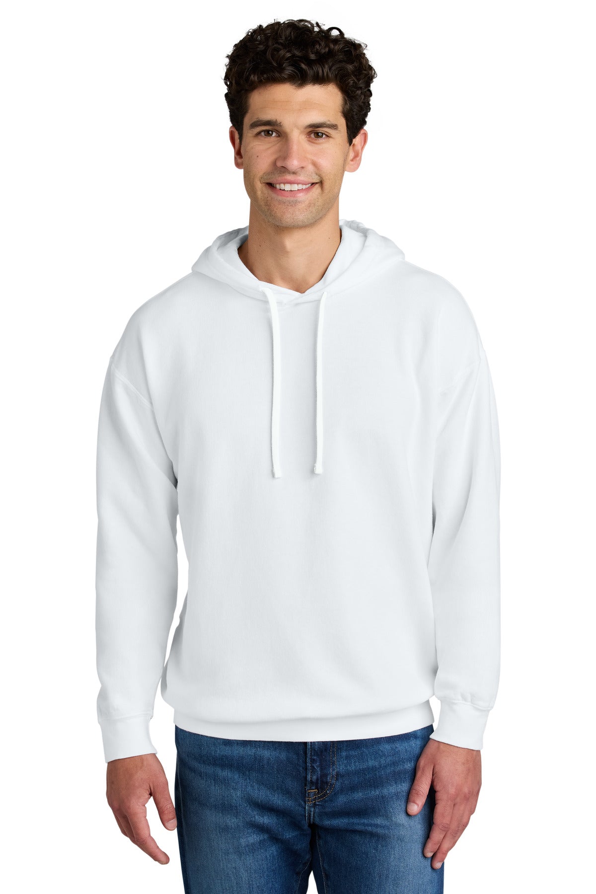 Comfort Colors Lightweight Hooded Sweatshirt 1467 in White