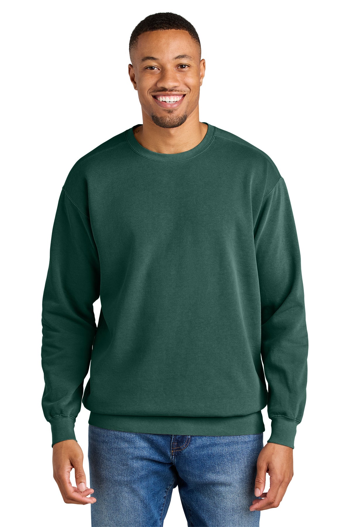 COMFORT COLORS  Ring Spun Crewneck Sweatshirt. 1566 in Blue Spruce