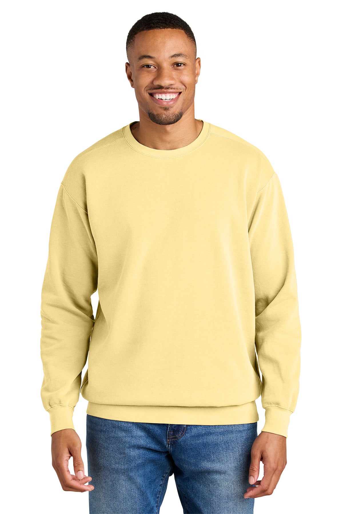 COMFORT COLORS  Ring Spun Crewneck Sweatshirt. 1566 in Butter