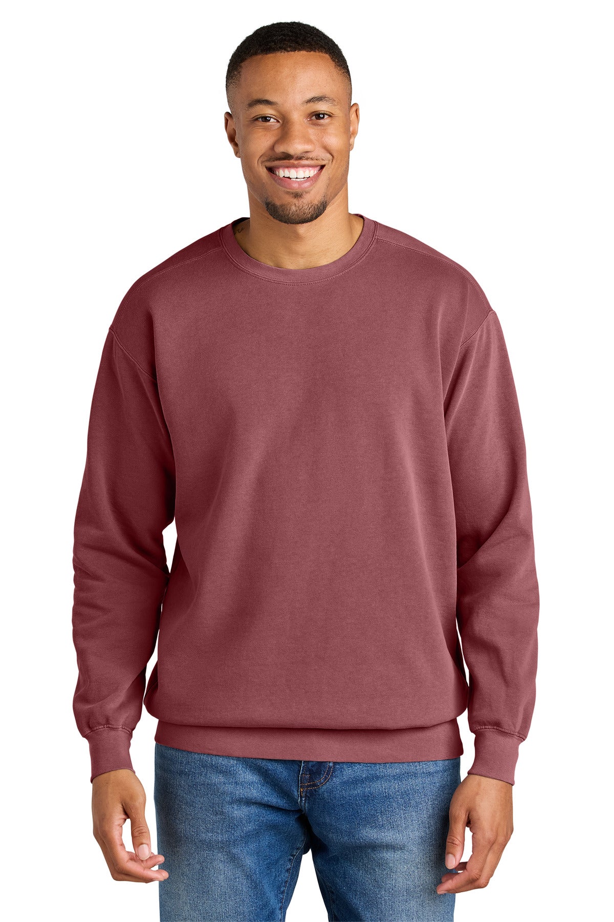 COMFORT COLORS  Ring Spun Crewneck Sweatshirt. 1566 in Crimson