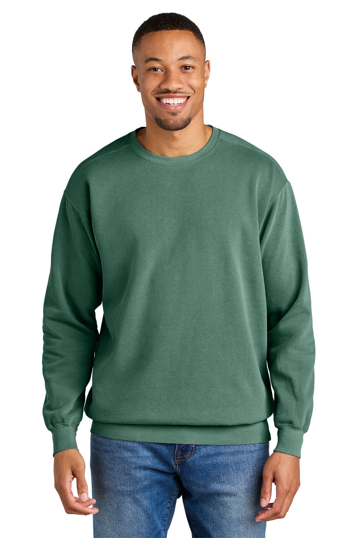 COMFORT COLORS  Ring Spun Crewneck Sweatshirt. 1566 in Light Green