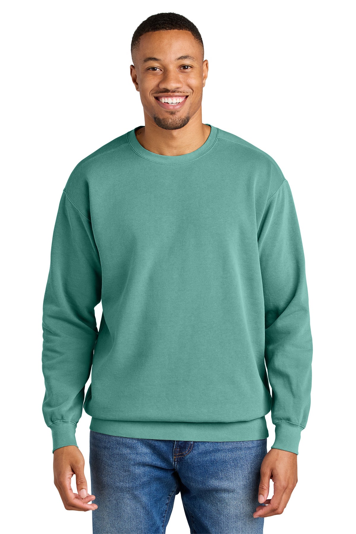 COMFORT COLORS  Ring Spun Crewneck Sweatshirt. 1566 in Seafoam