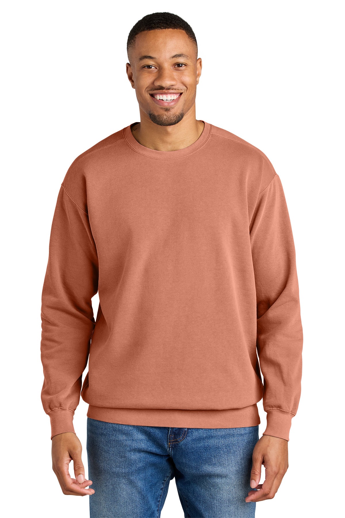 COMFORT COLORS  Ring Spun Crewneck Sweatshirt. 1566 in Terracotta
