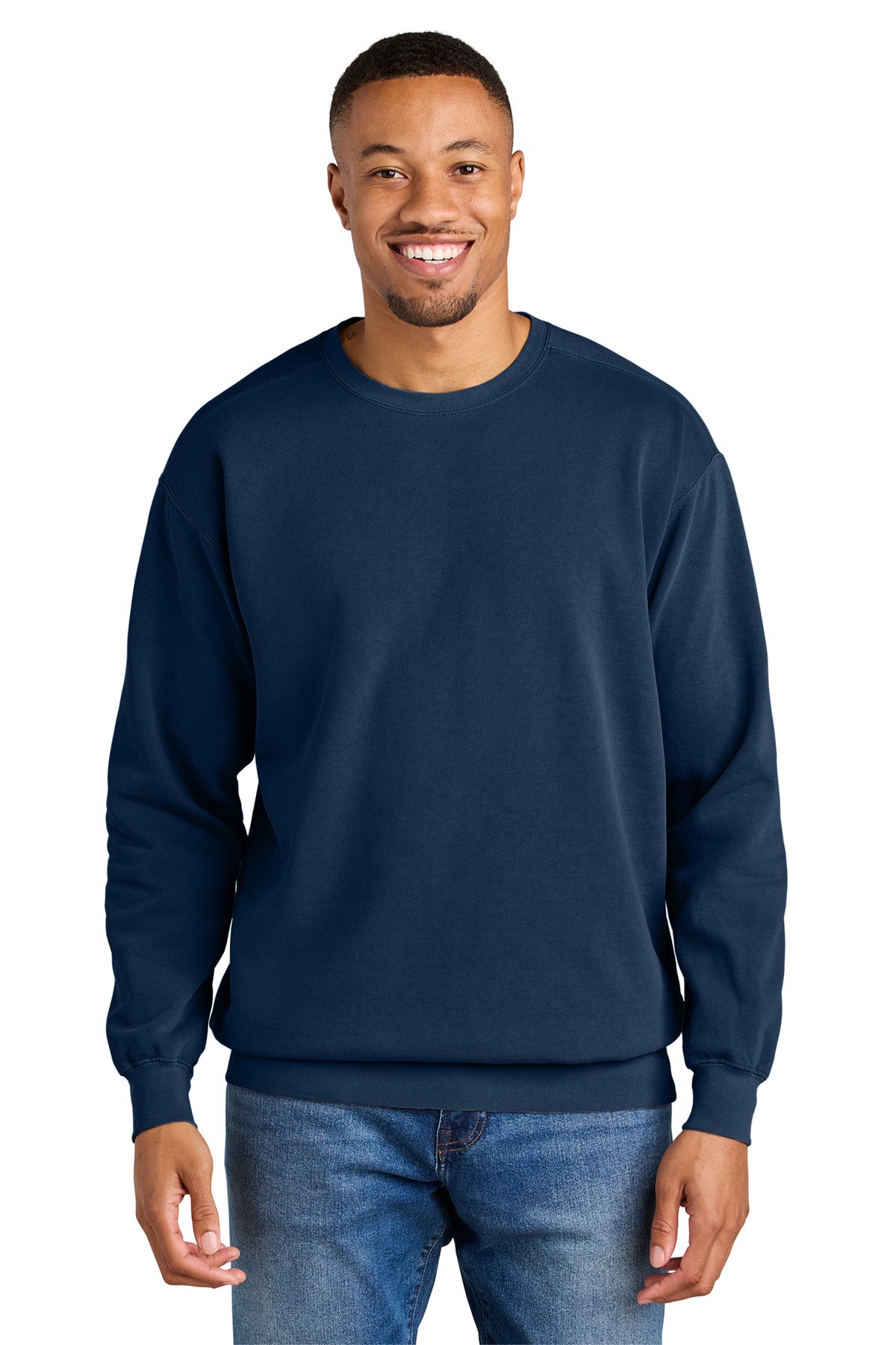 COMFORT COLORS  Ring Spun Crewneck Sweatshirt. 1566 in True Navy