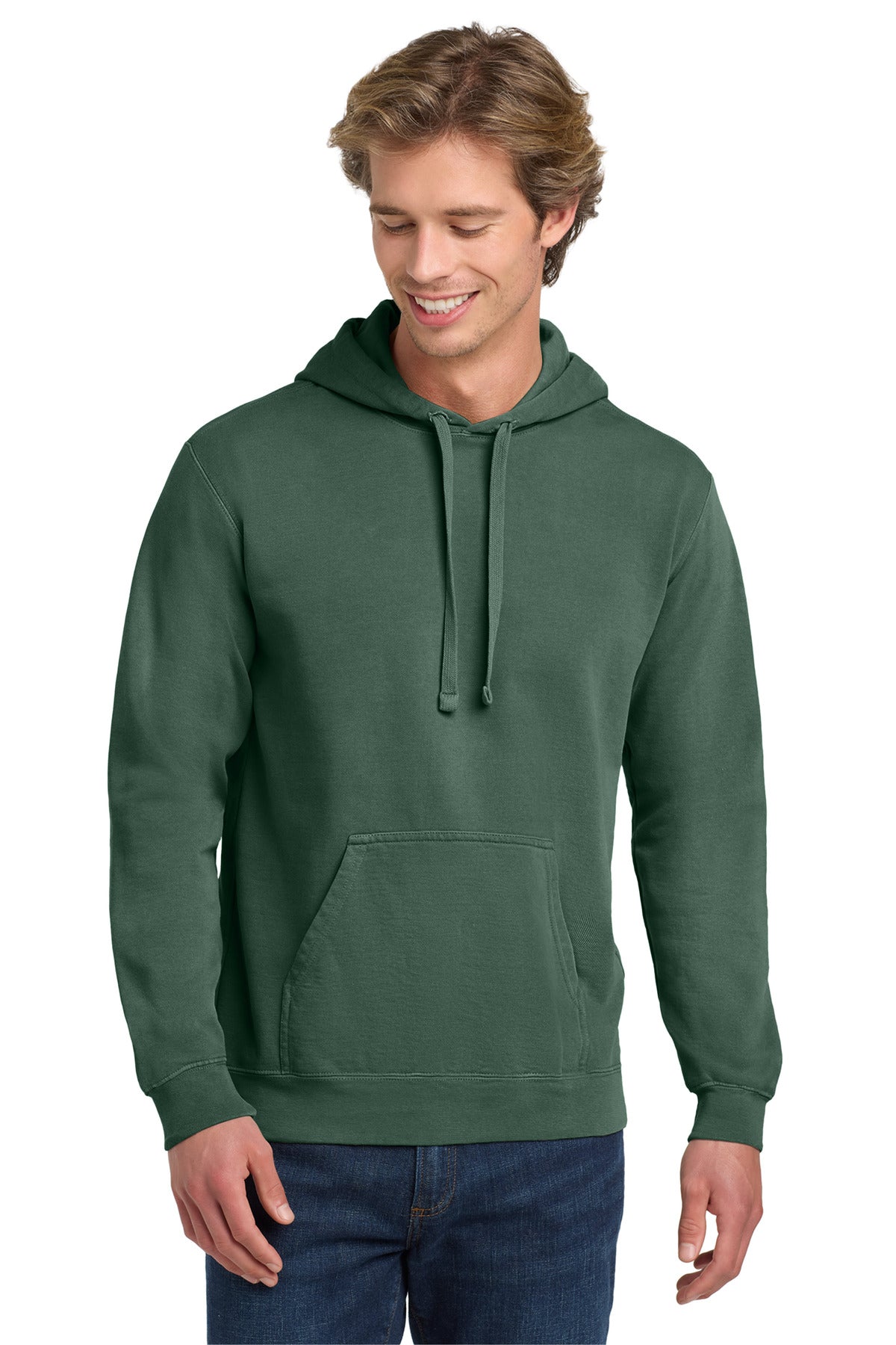 COMFORT COLORS  Ring Spun Hooded Sweatshirt. 1567 in Blue Spruce