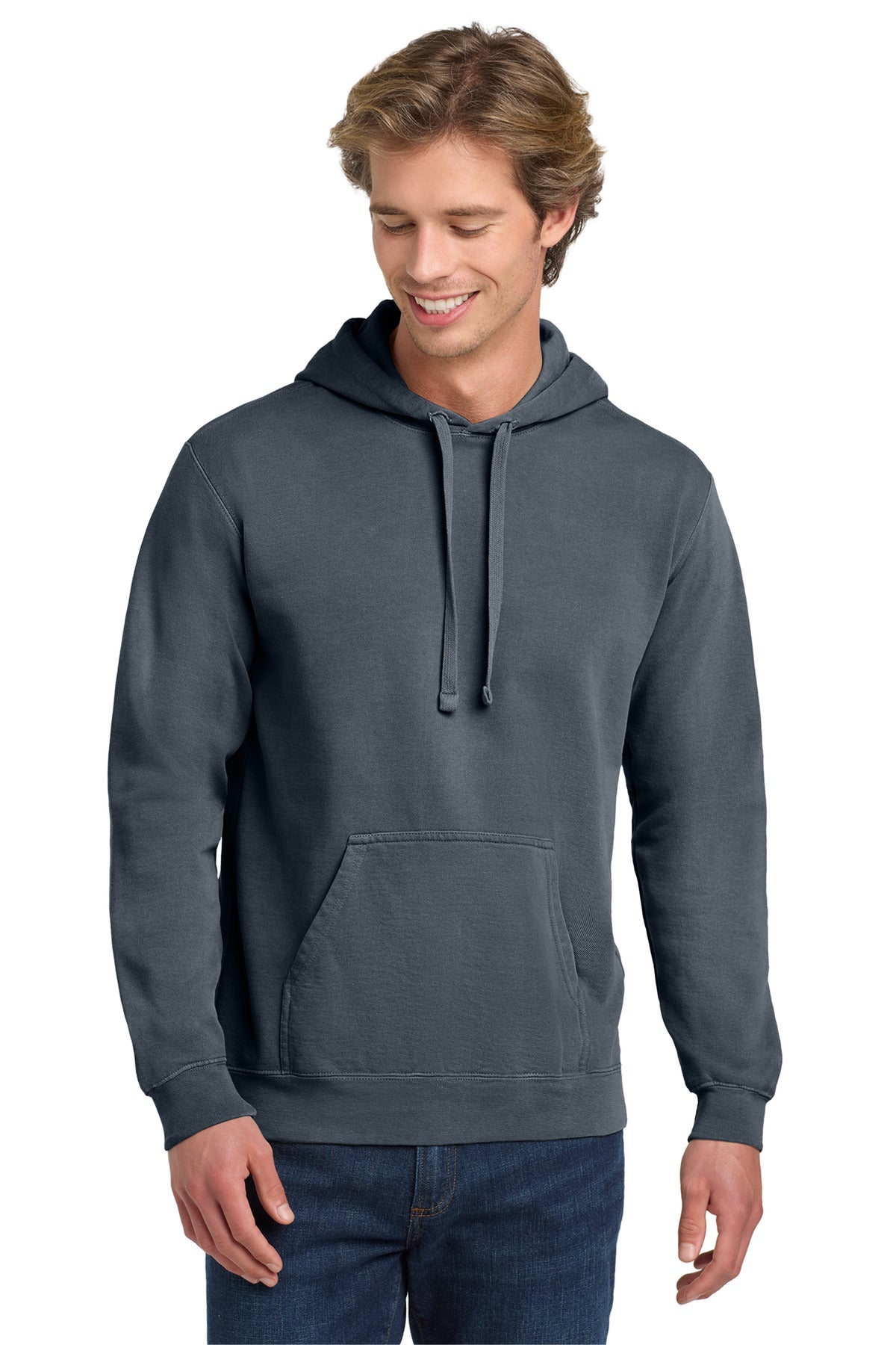 COMFORT COLORS  Ring Spun Hooded Sweatshirt. 1567 in Denim