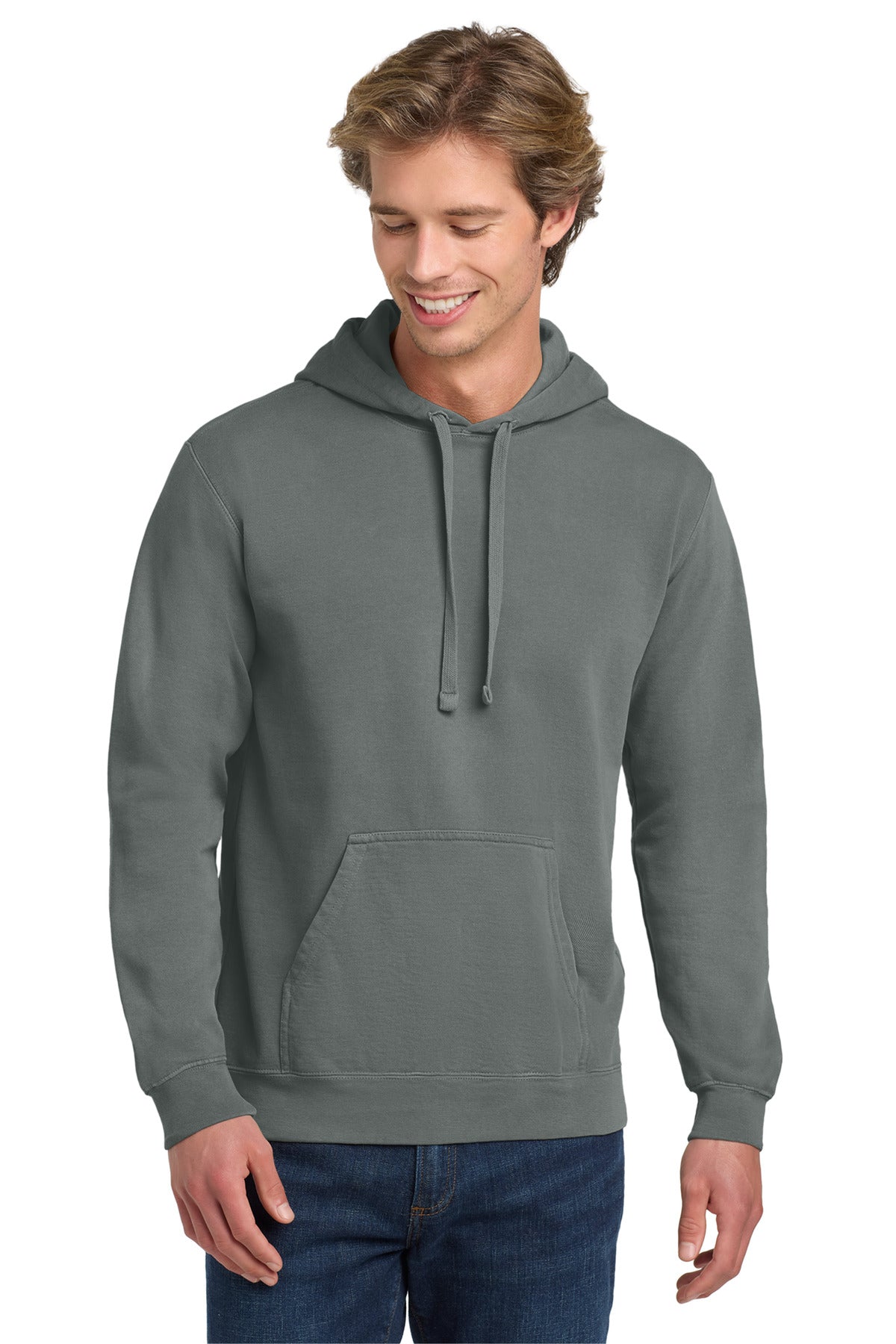 COMFORT COLORS  Ring Spun Hooded Sweatshirt. 1567 in Grey