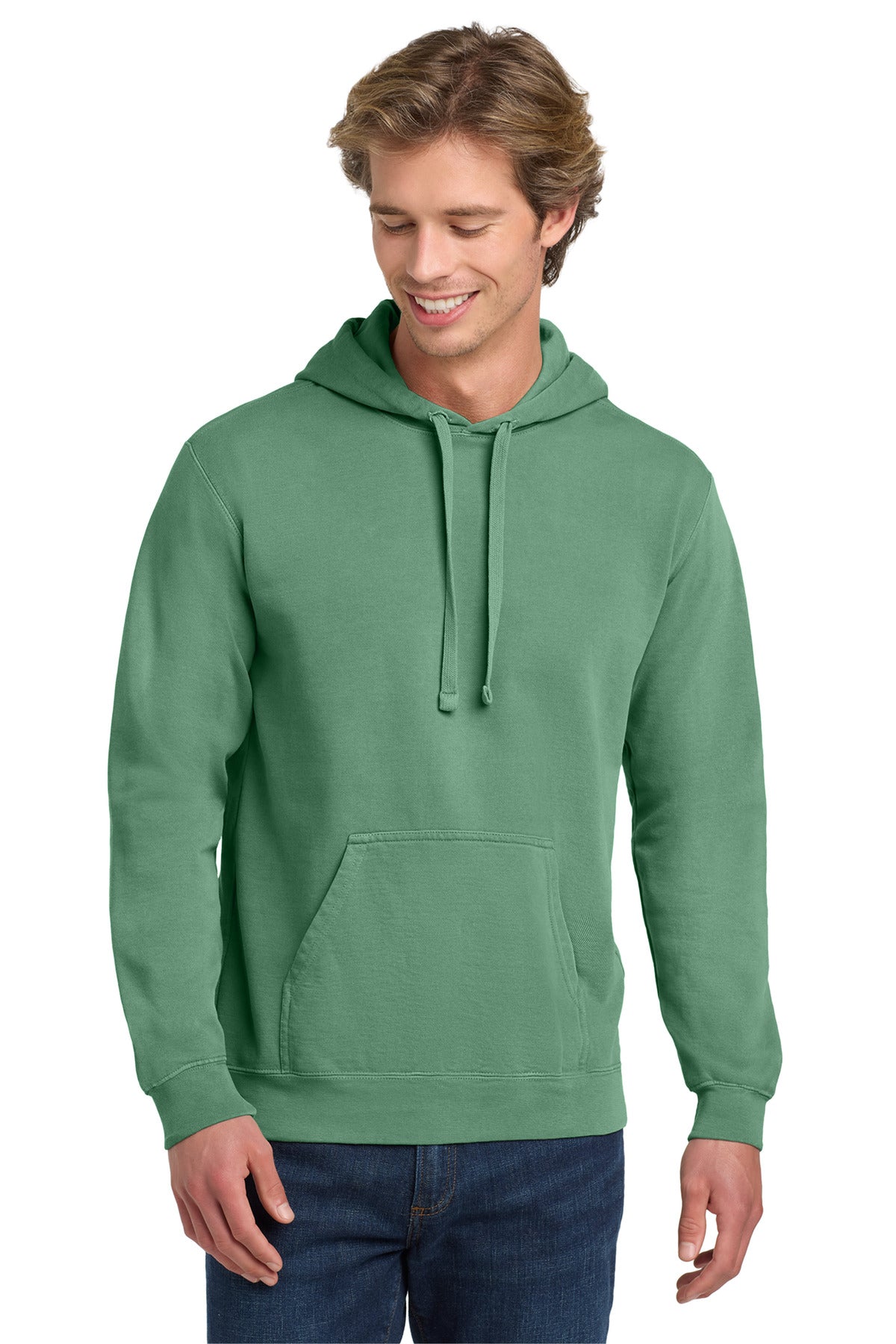 COMFORT COLORS  Ring Spun Hooded Sweatshirt. 1567 in Light Green