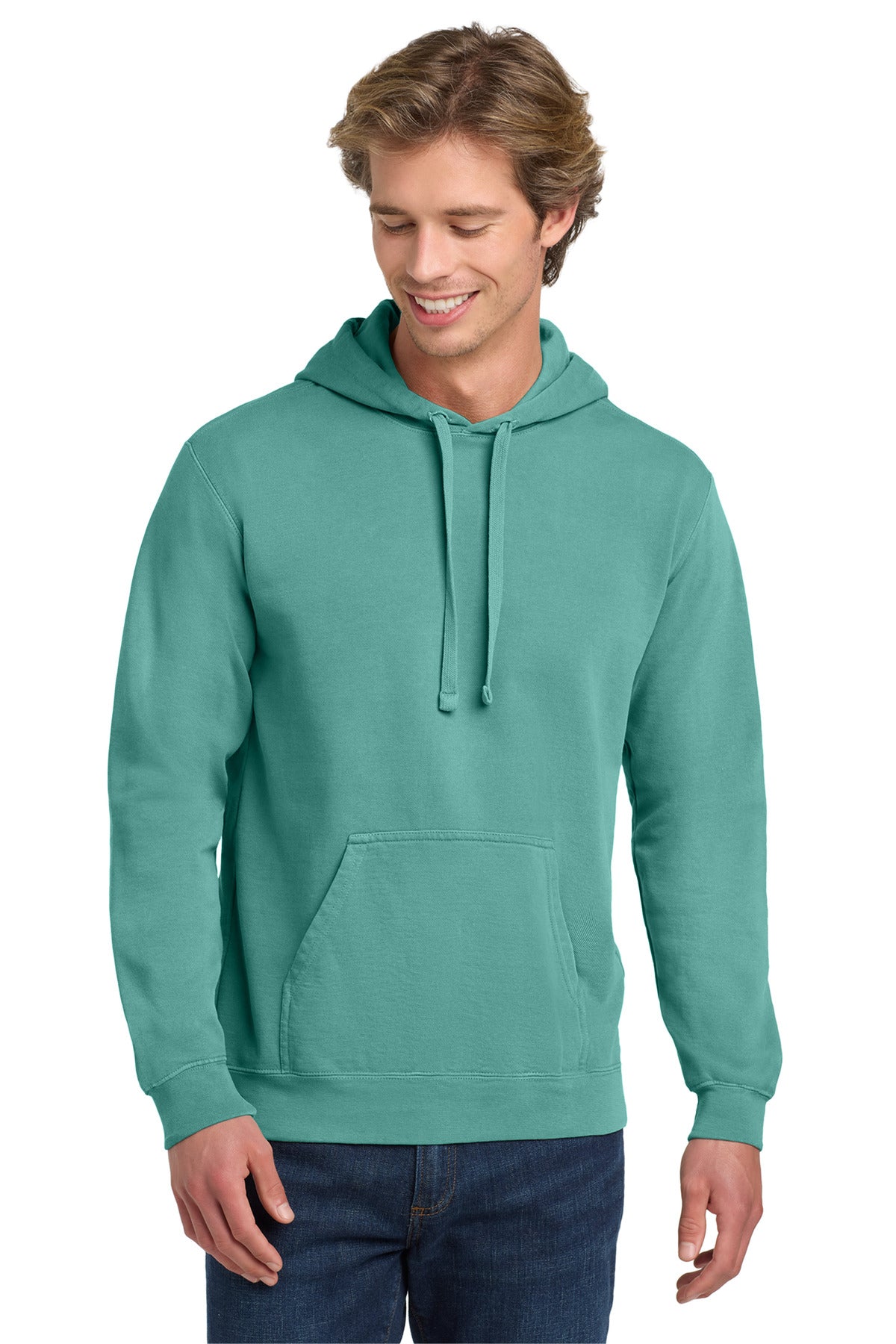 COMFORT COLORS  Ring Spun Hooded Sweatshirt. 1567 in Seafoam