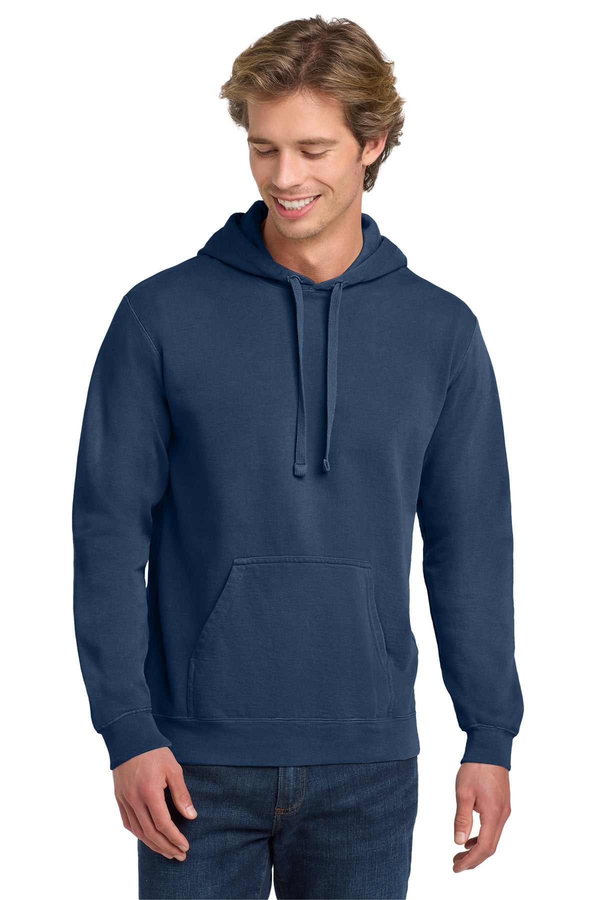 COMFORT COLORS  Ring Spun Hooded Sweatshirt. 1567 in True Navy