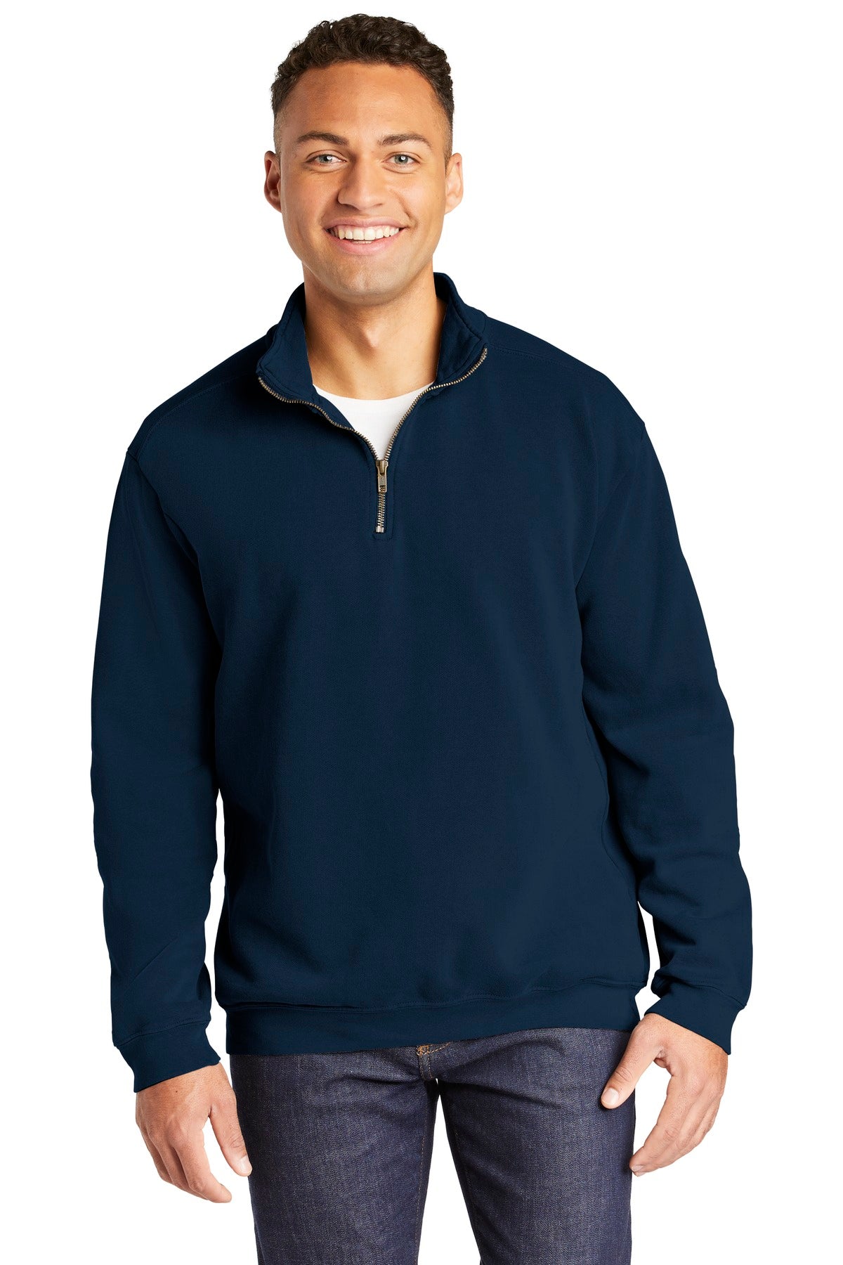 COMFORT COLORS  Ring Spun 1/4-Zip Sweatshirt. 1580 in True Navy